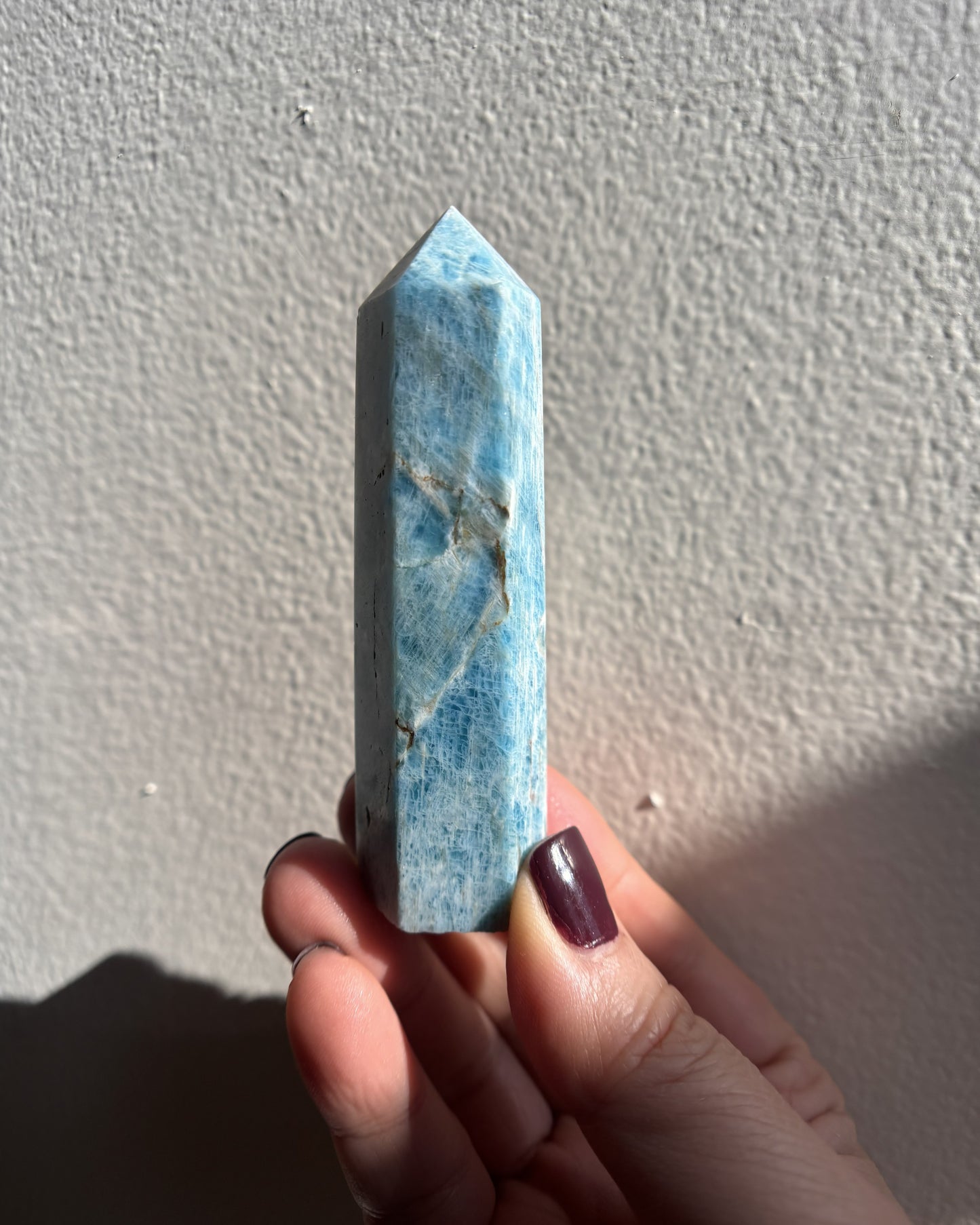Blue Apatite Tower 81g