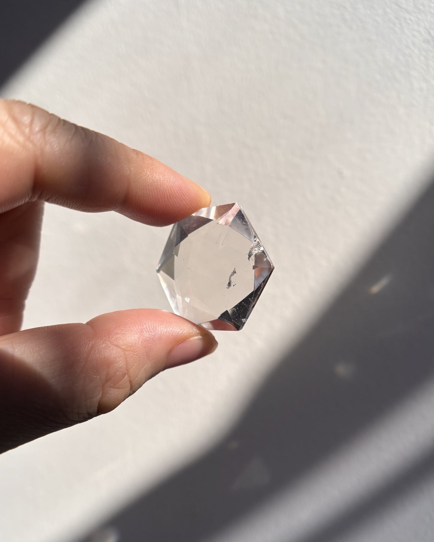 Faceted Lemurian Diamond 13.6g