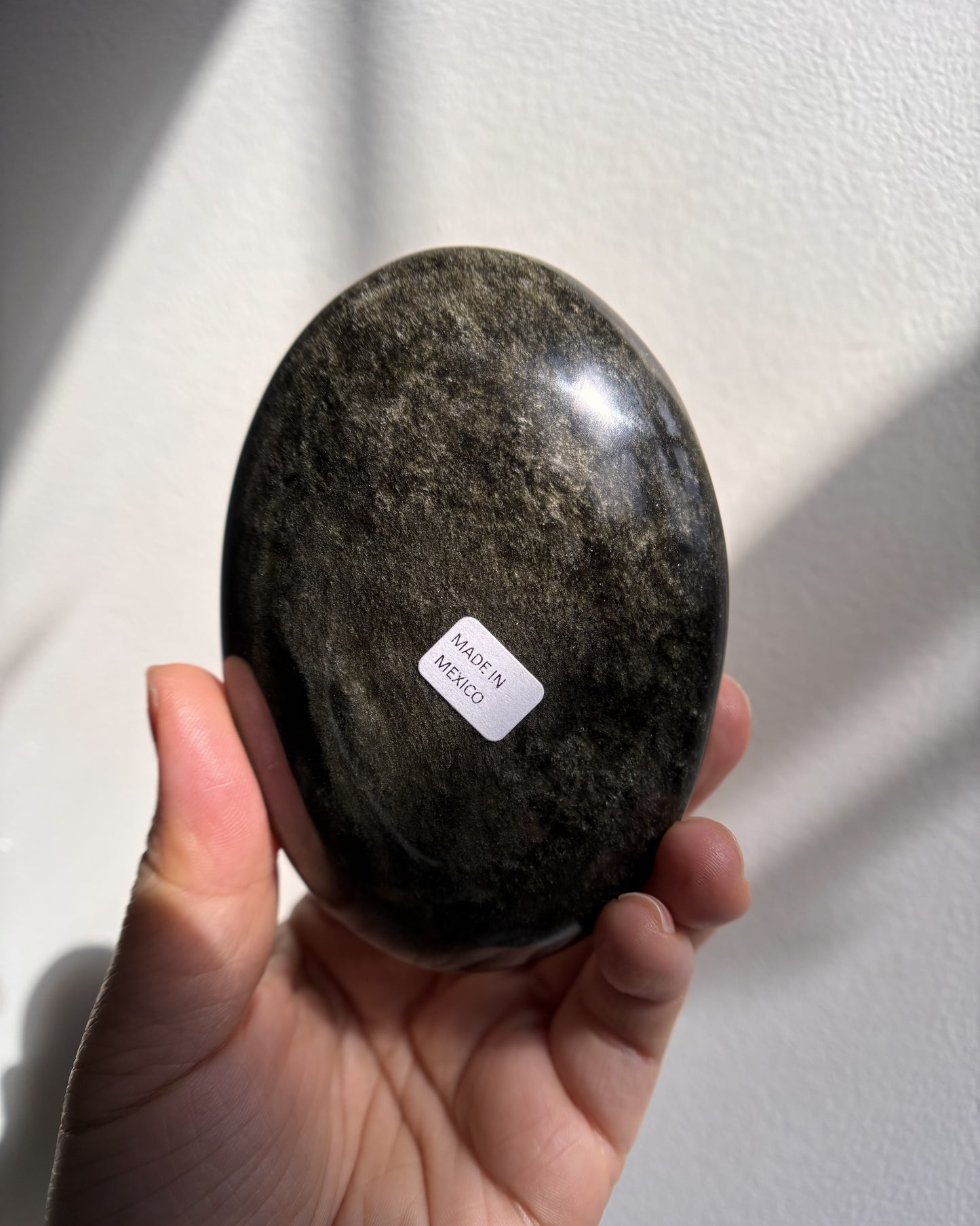 Golden Obsidian Palmstone - XL (248.4g)