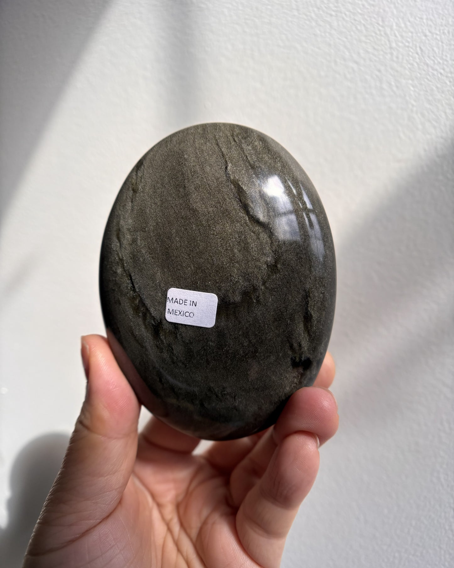 Golden Obsidian Palmstone - XL (251.6g)