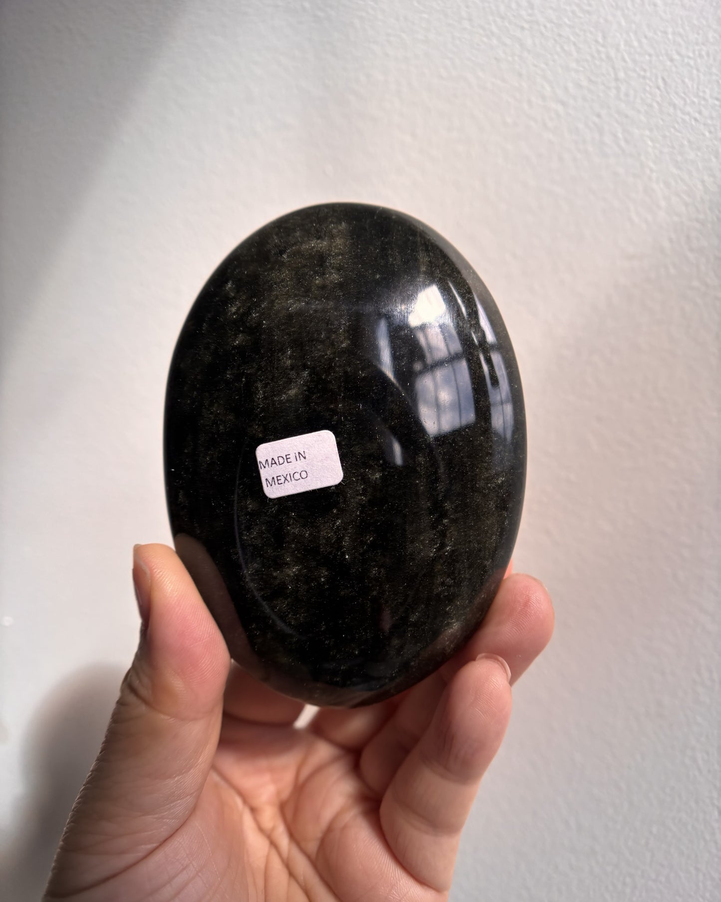 Golden Obsidian Palmstone - XL (259.1g)