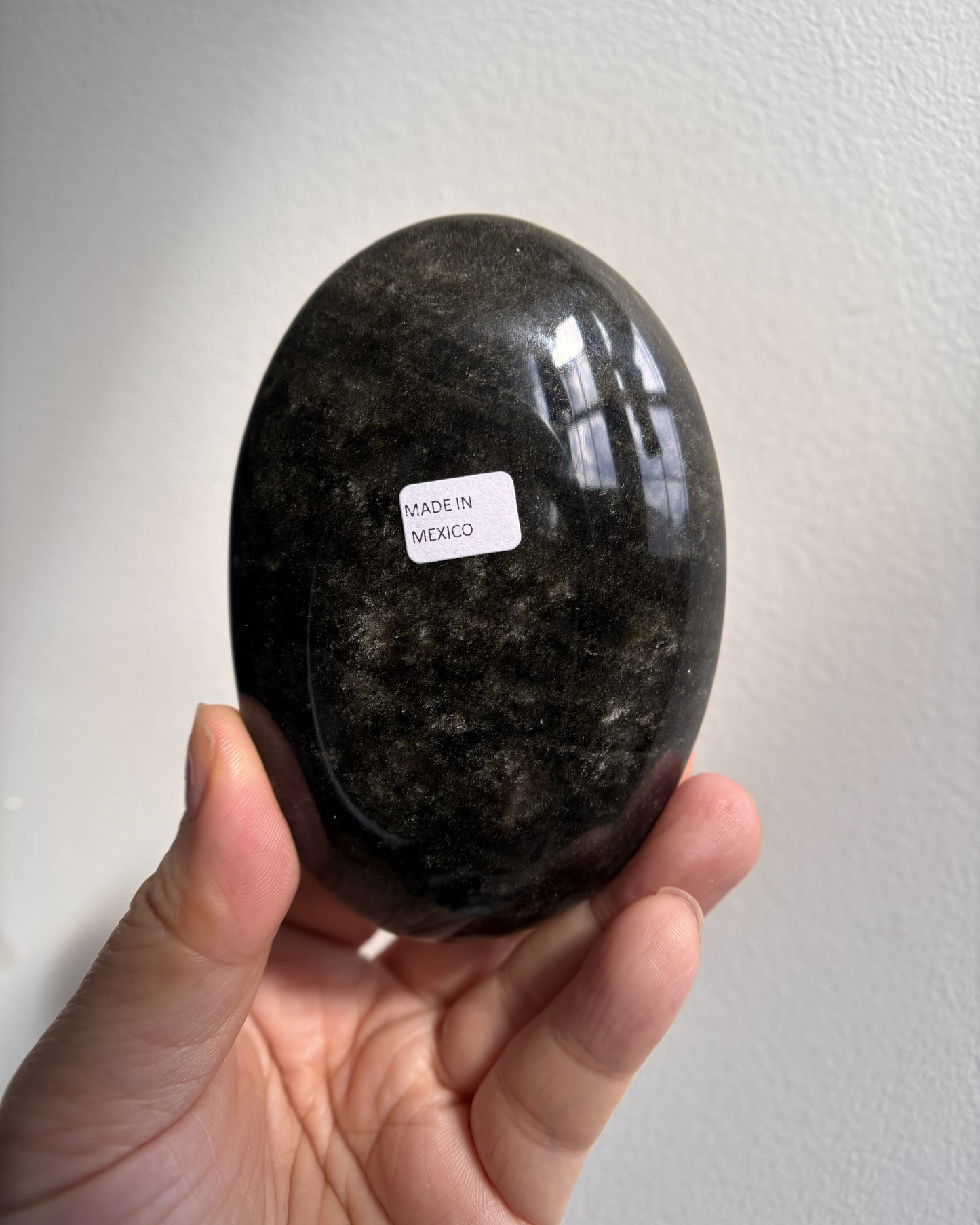 Golden Obsidian Palmstone - XL (262.3g)