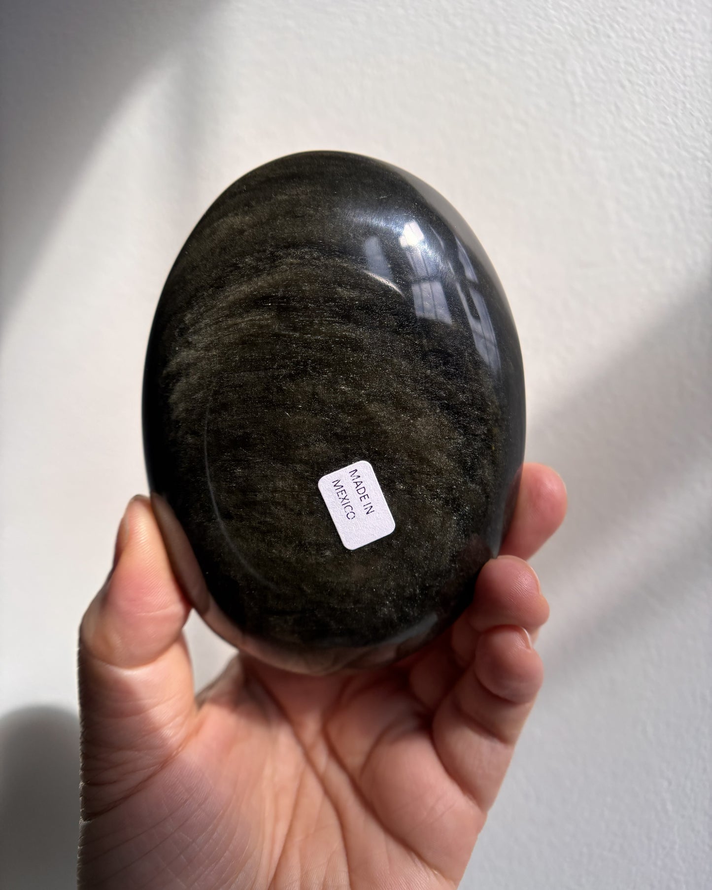 Golden Obsidian Palmstone - XL (268.3g)