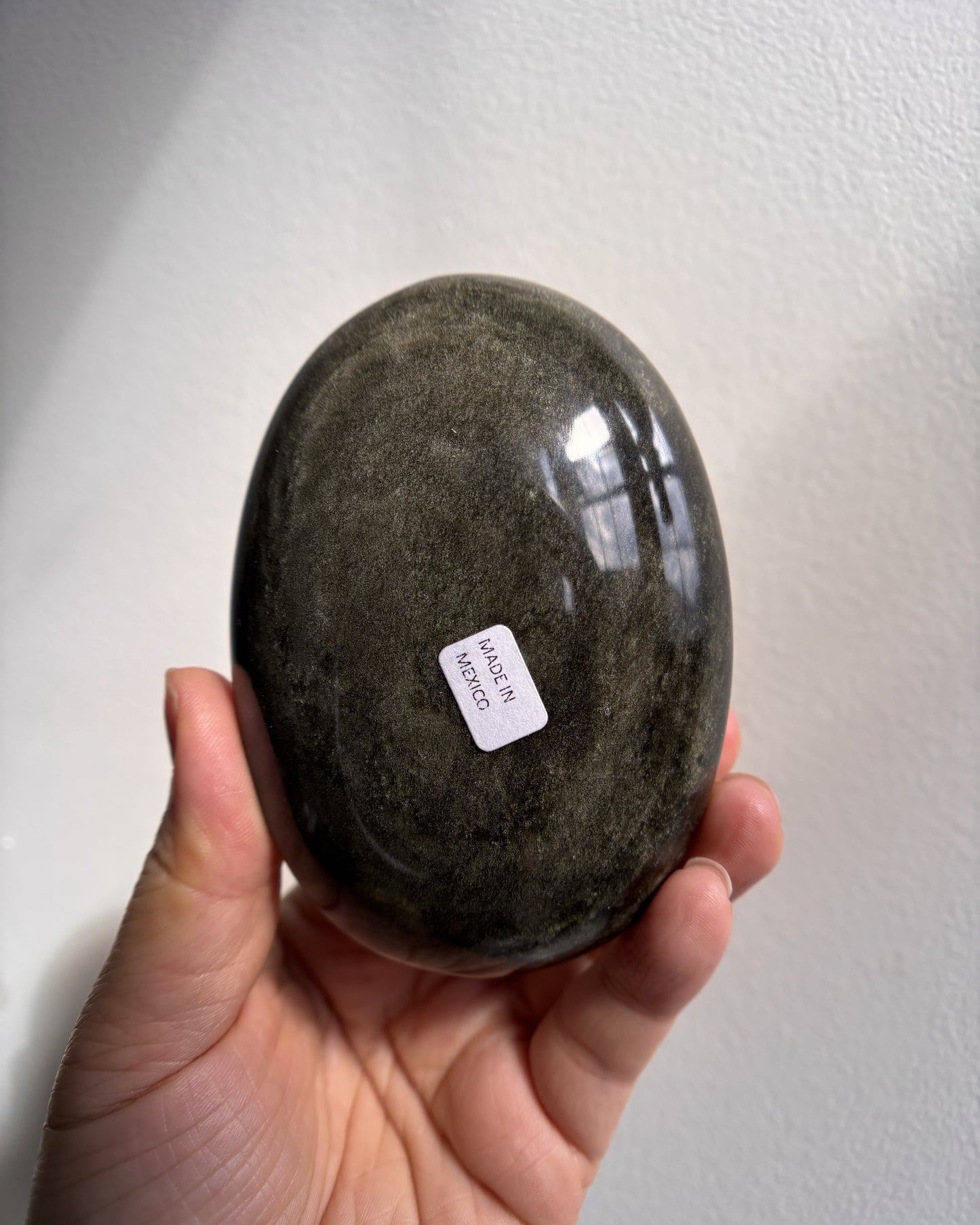 Golden Obsidian Palmstone - XL (293.4g)