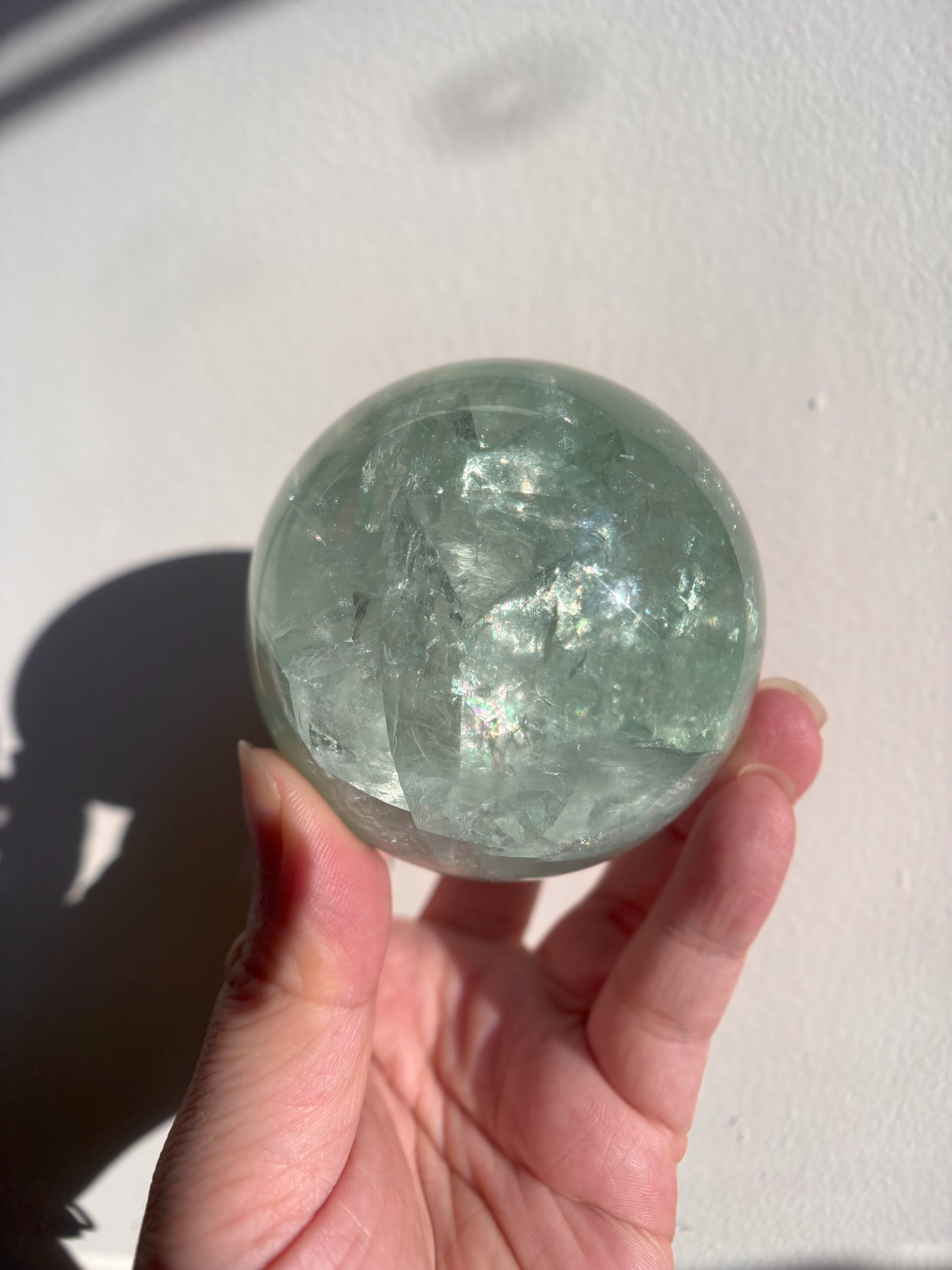 Green Fluorite Sphere 514g