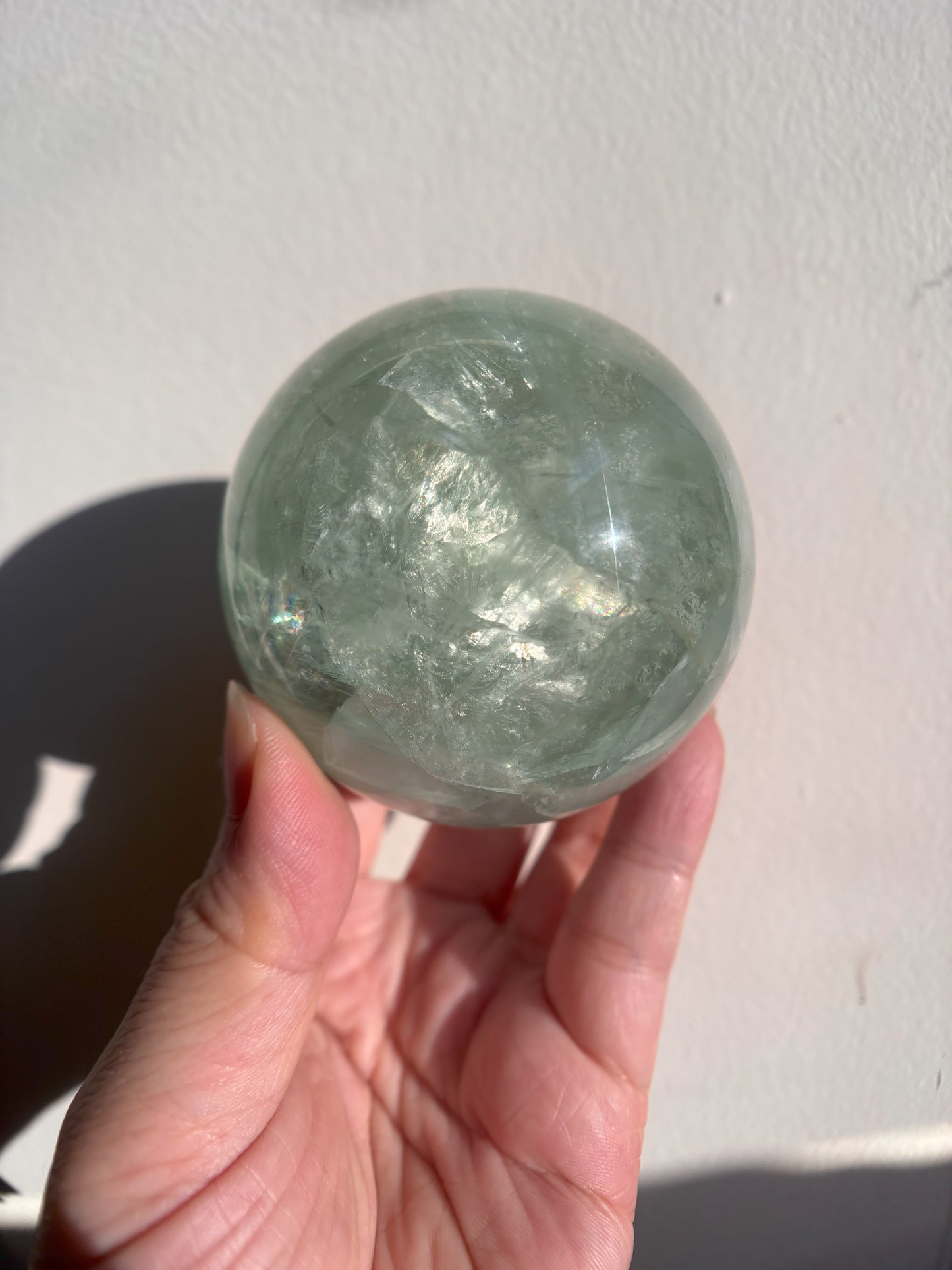 Green Fluorite Sphere 514g
