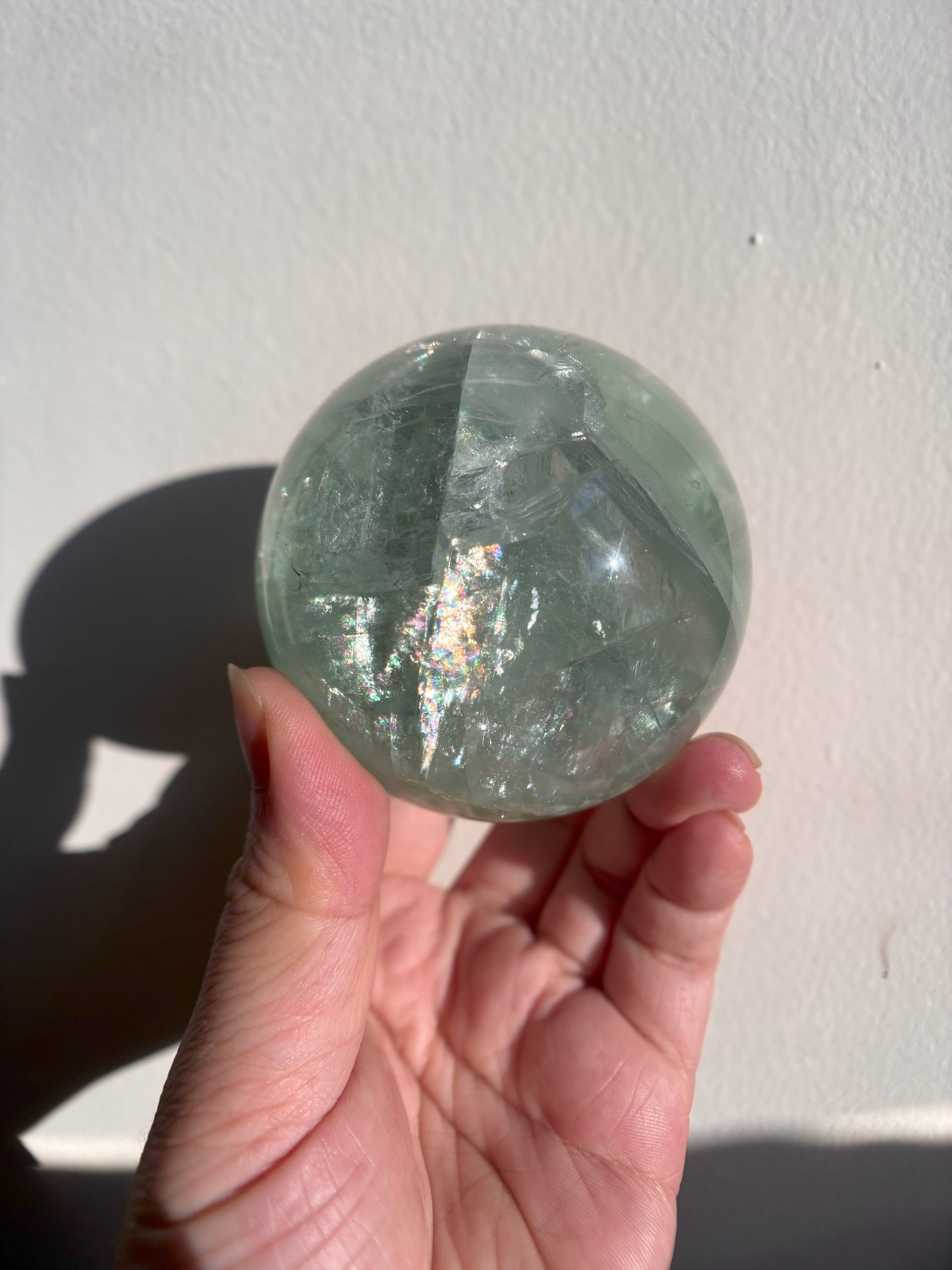 Green Fluorite Sphere 514g