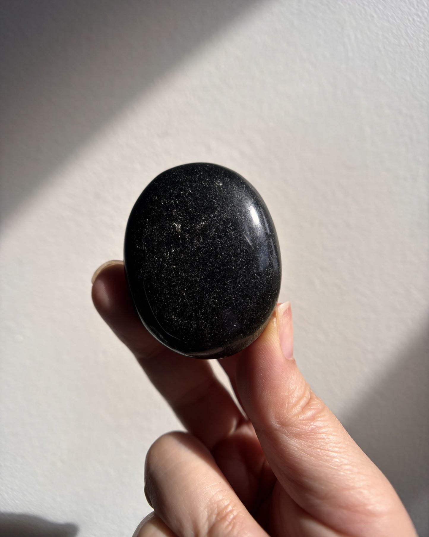 High-Grade Golden Obsidian Palmstone - Small (47.2g)