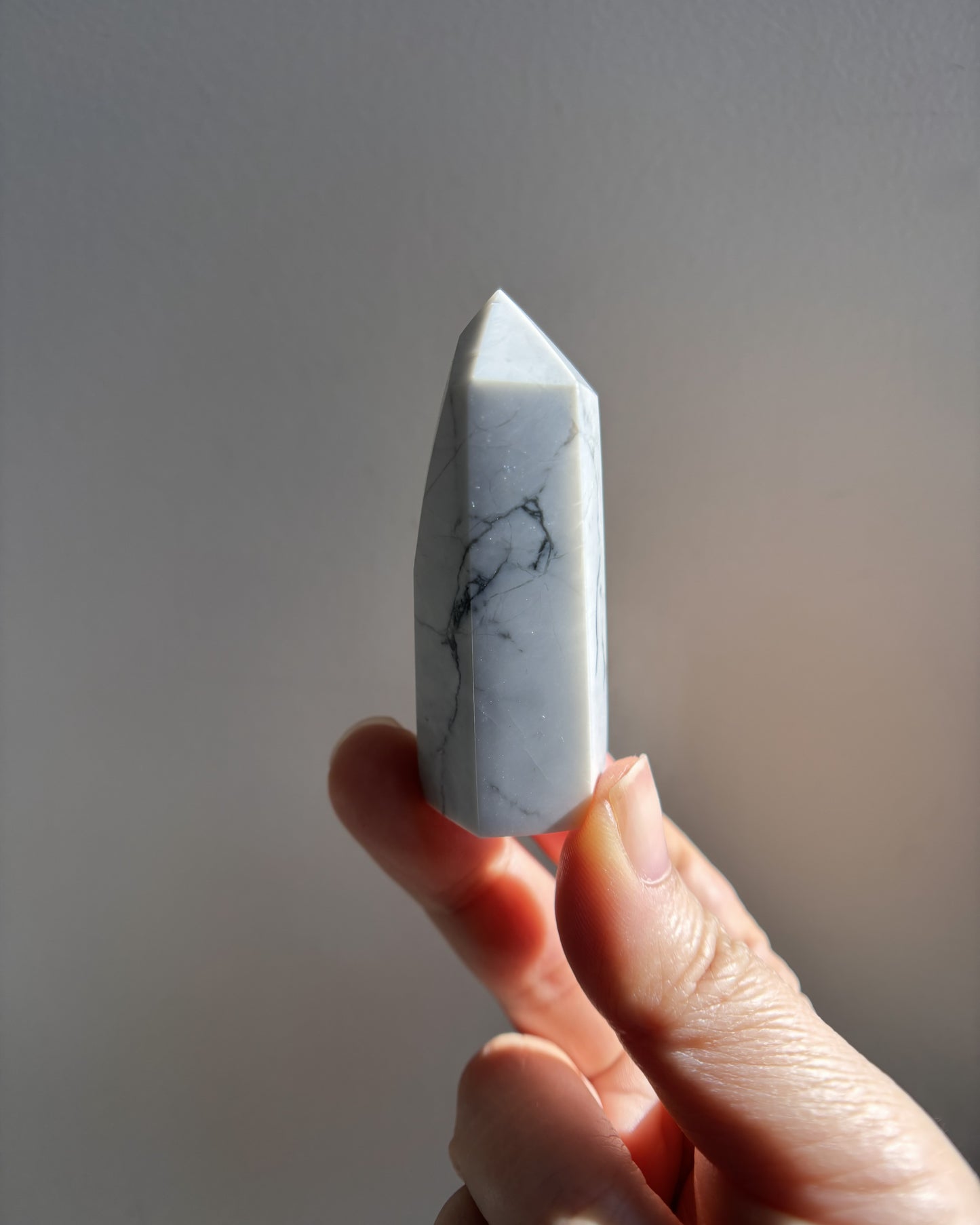 Wounded Howlite Tower 56.7g