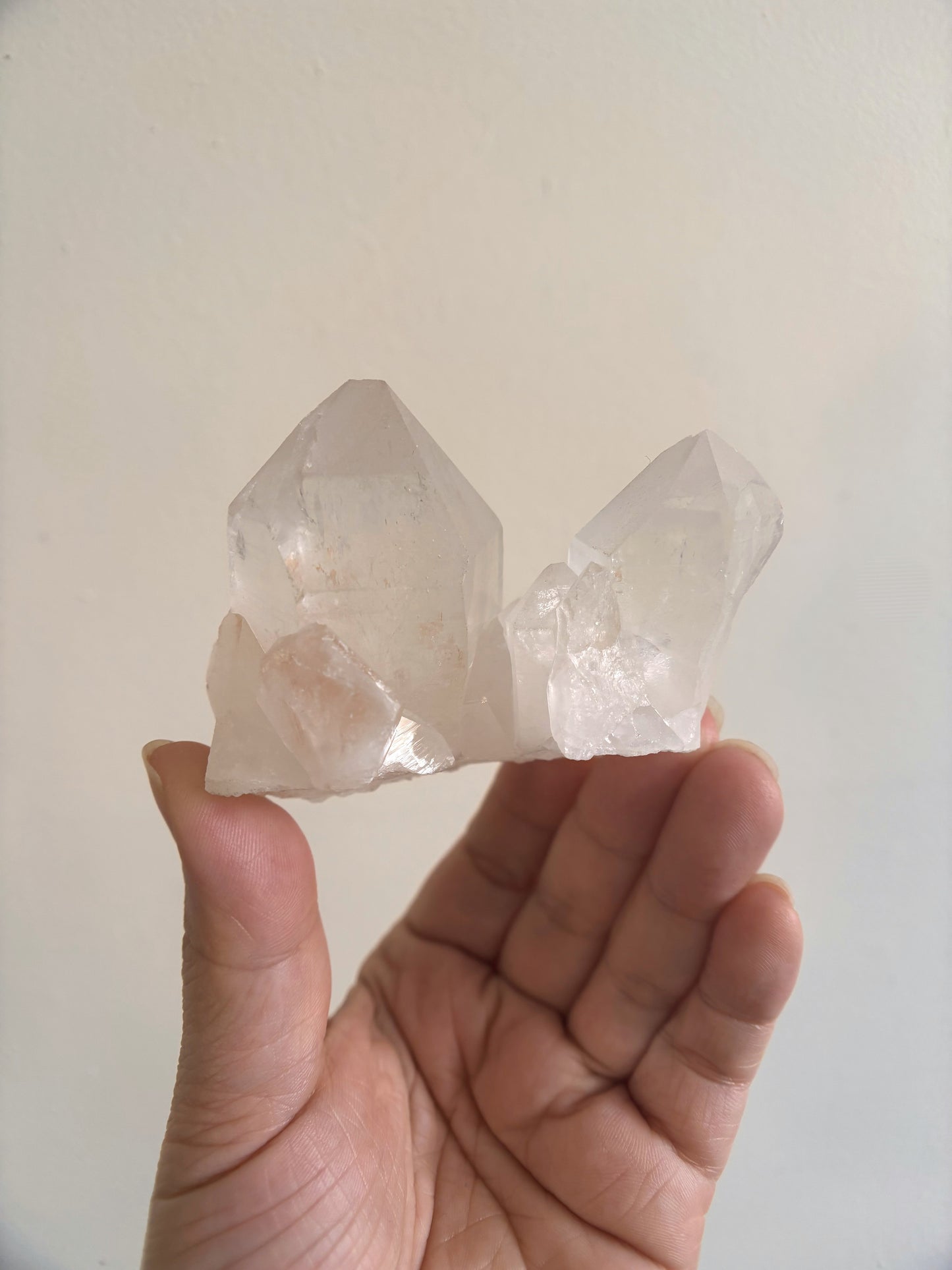 Pink Himalayan Samadhi Cluster Quartz 158g