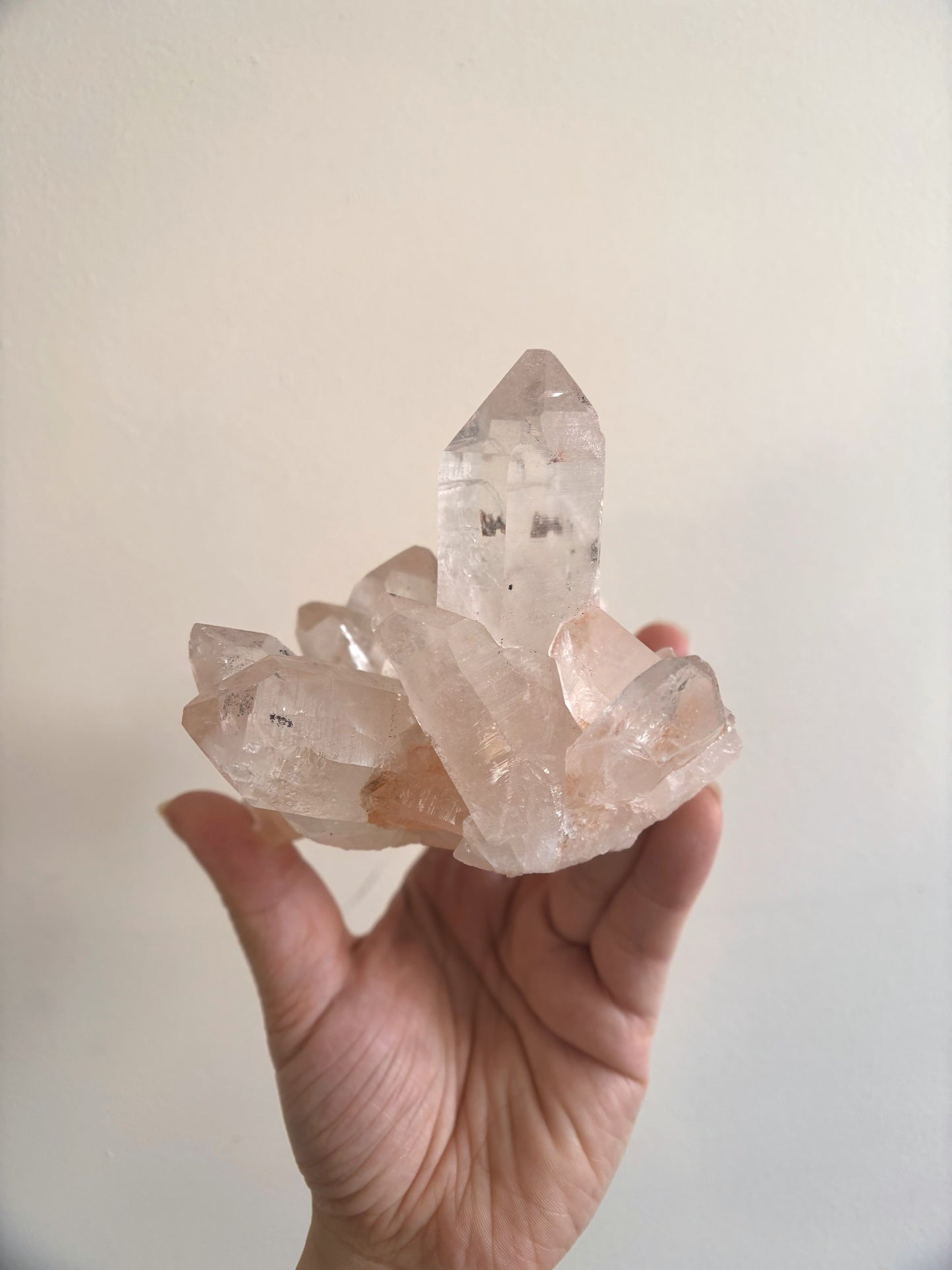 Pink Himalayan Samadhi Cluster Quartz 578g