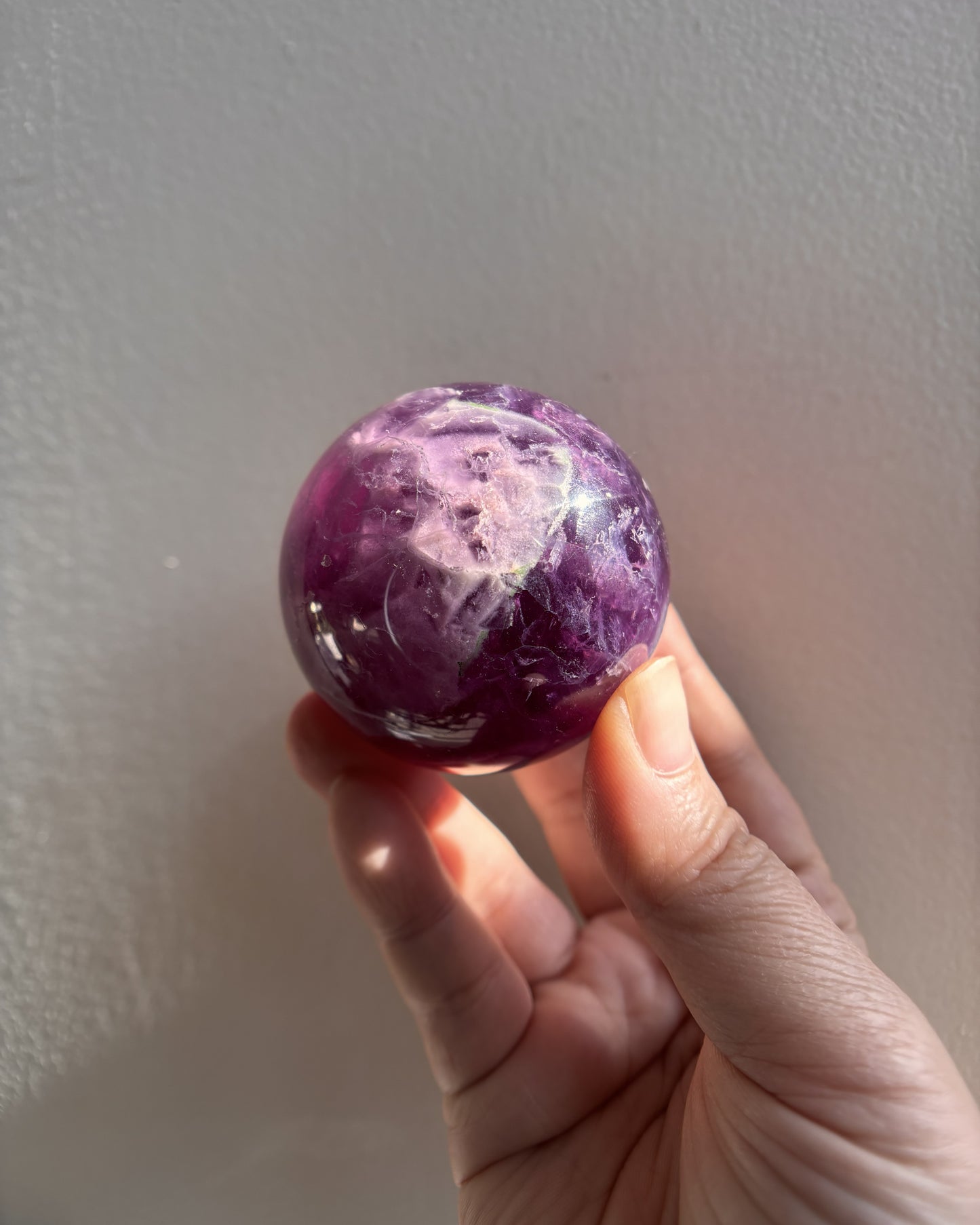 Purple Fluorite Sphere 265g
