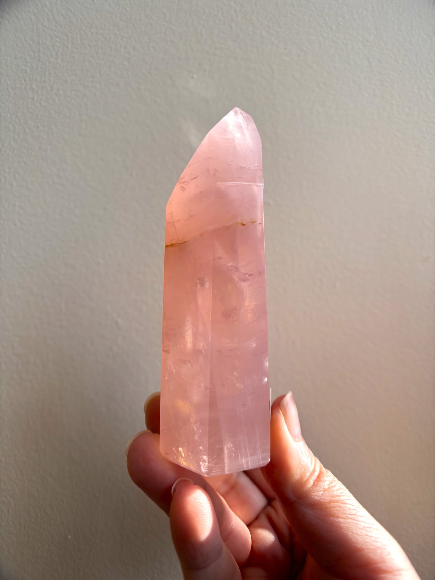 Brazilian Bahia Rose Quartz Tower 230g