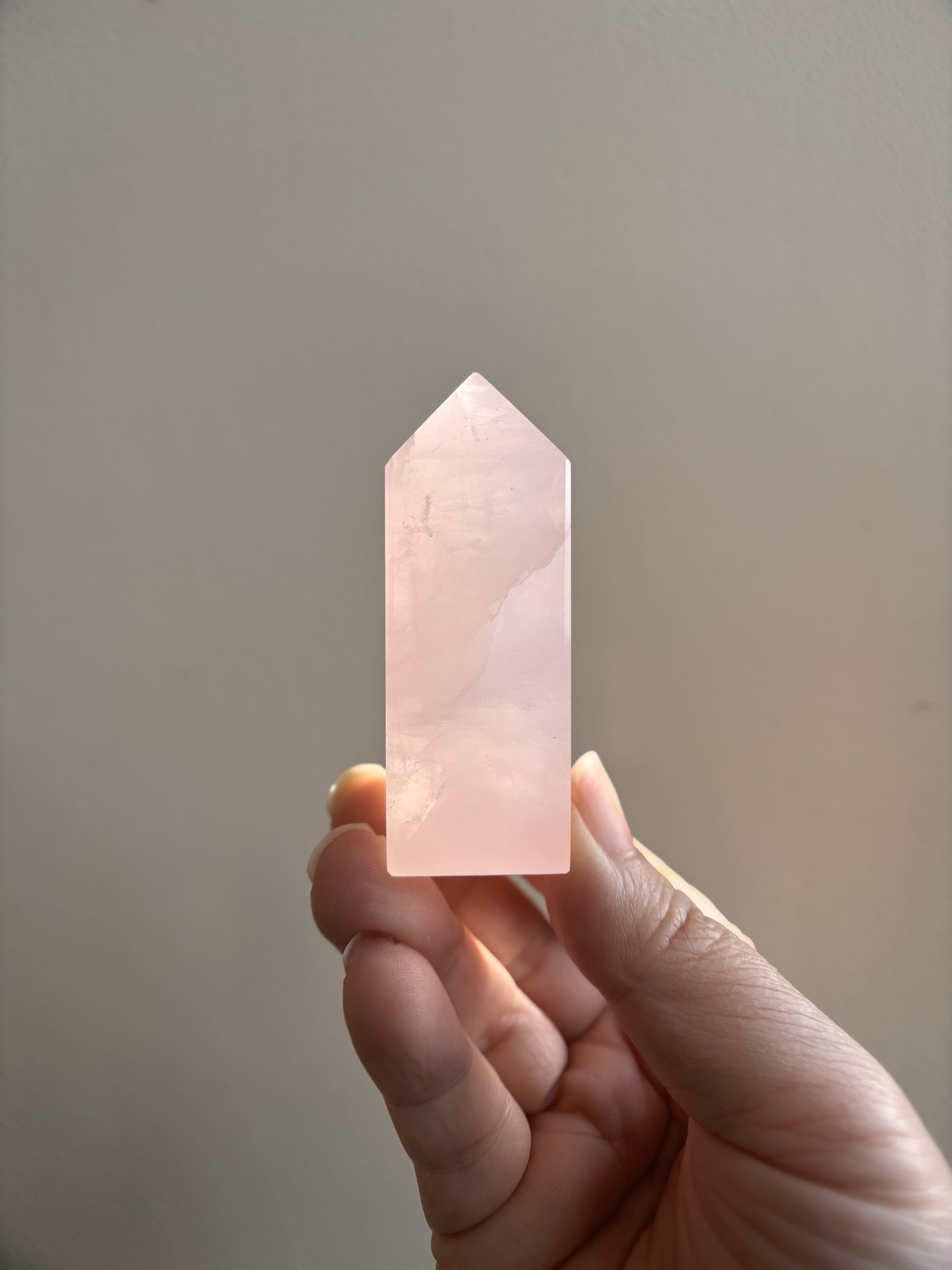 Brazilian Bahia Rose Quartz Tower 64g