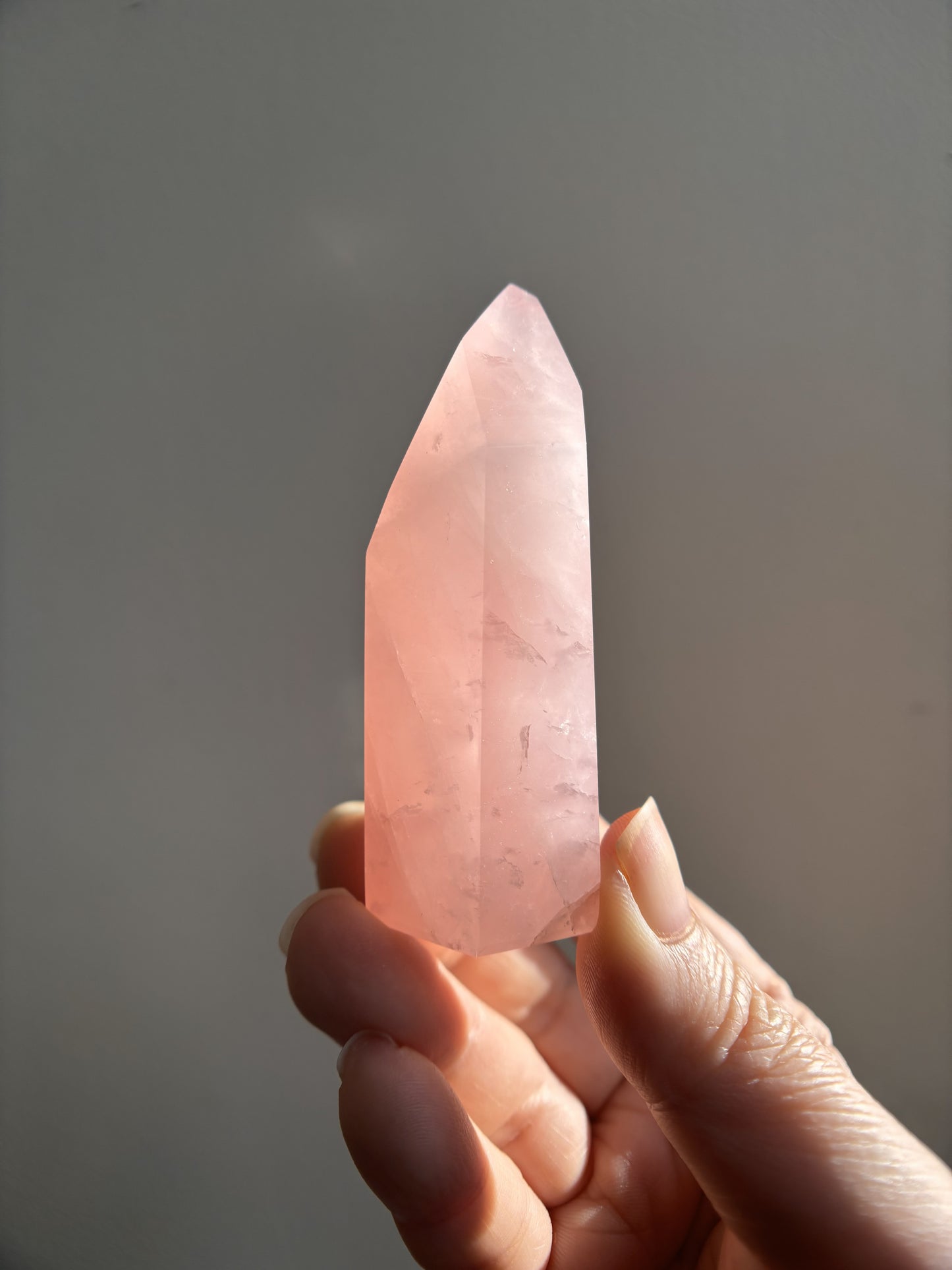 Brazilian Bahia Rose Quartz Tower 88.7g
