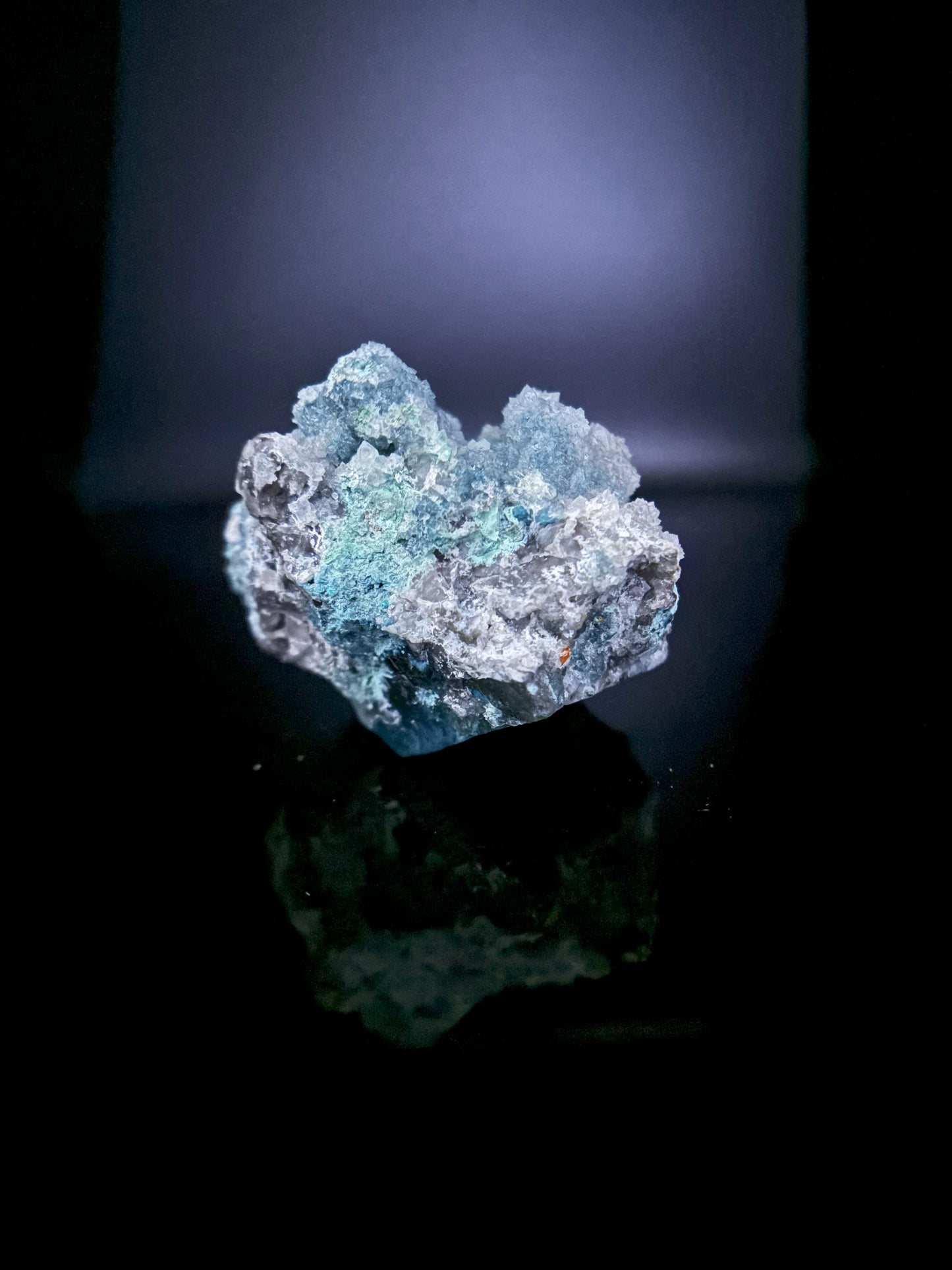 Druzy Shattuckite and Wulfenite 81g