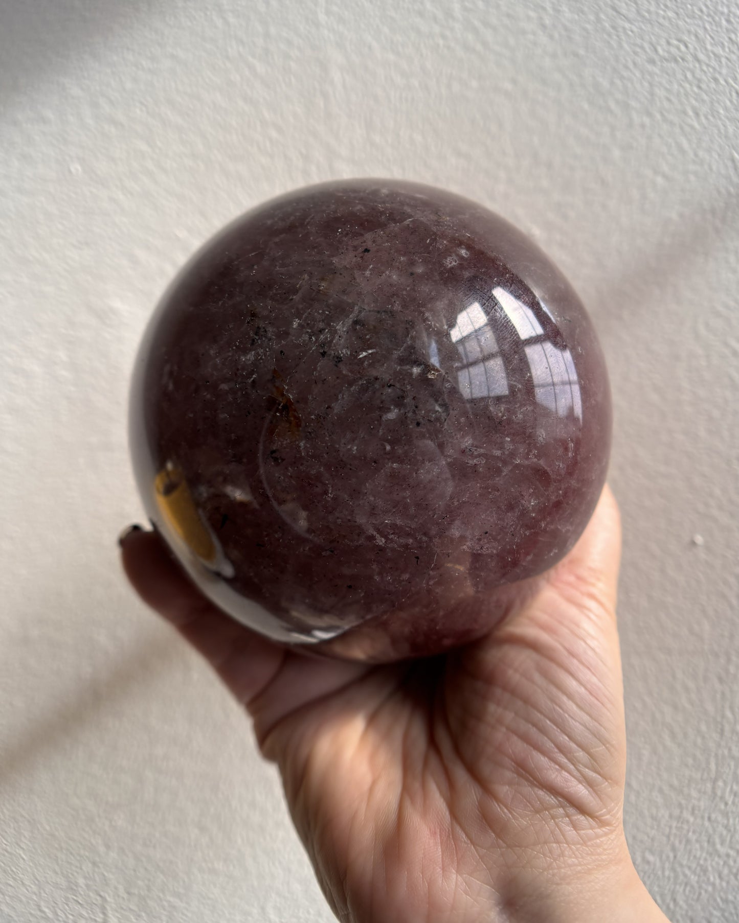 Strawberry Quartz Sphere 3.56lbs