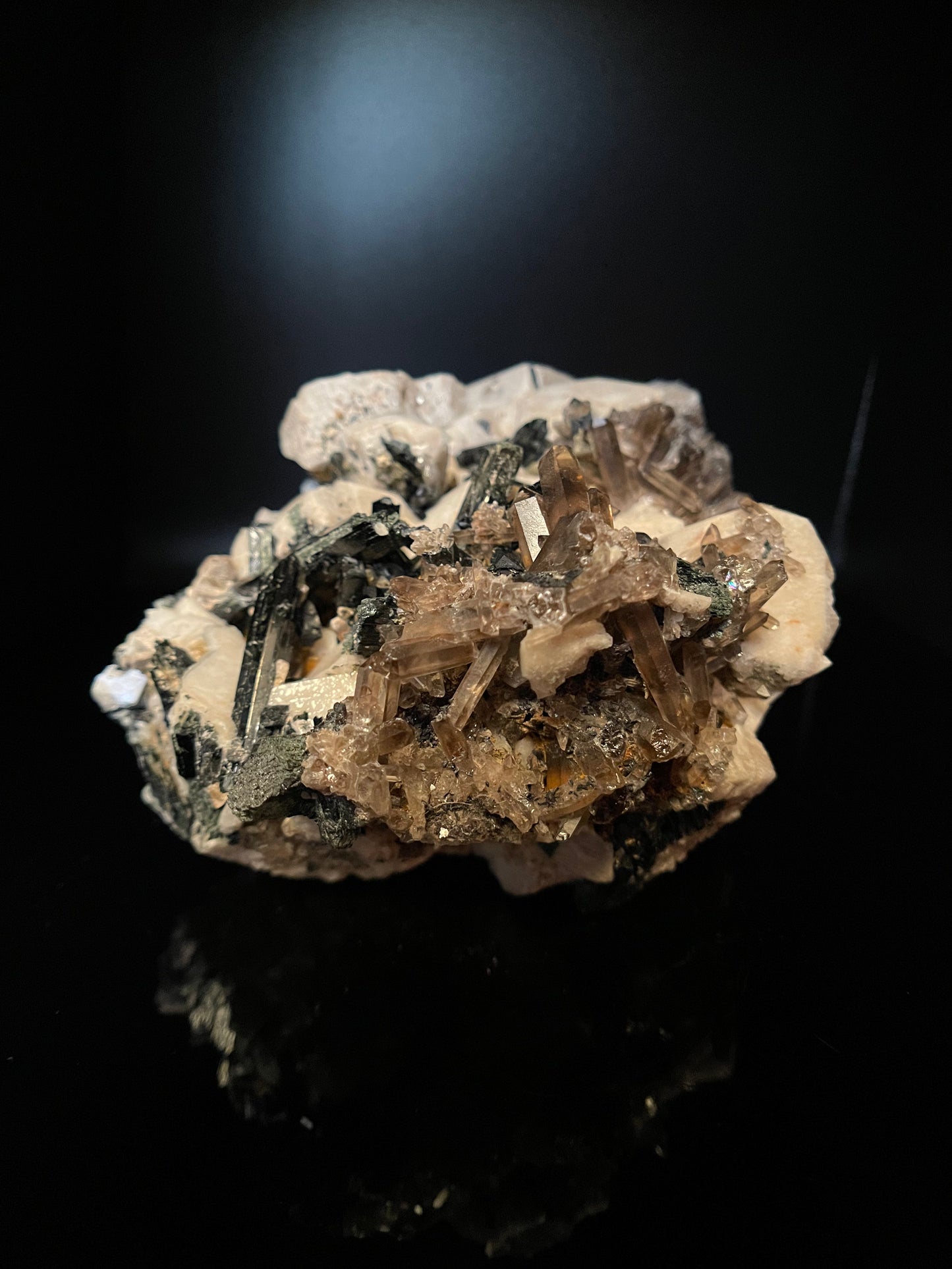 Aegirine with Arfvedsonite, Smoky Quartz, Orthoclase and Zircon 1055.2g (2.33lbs)