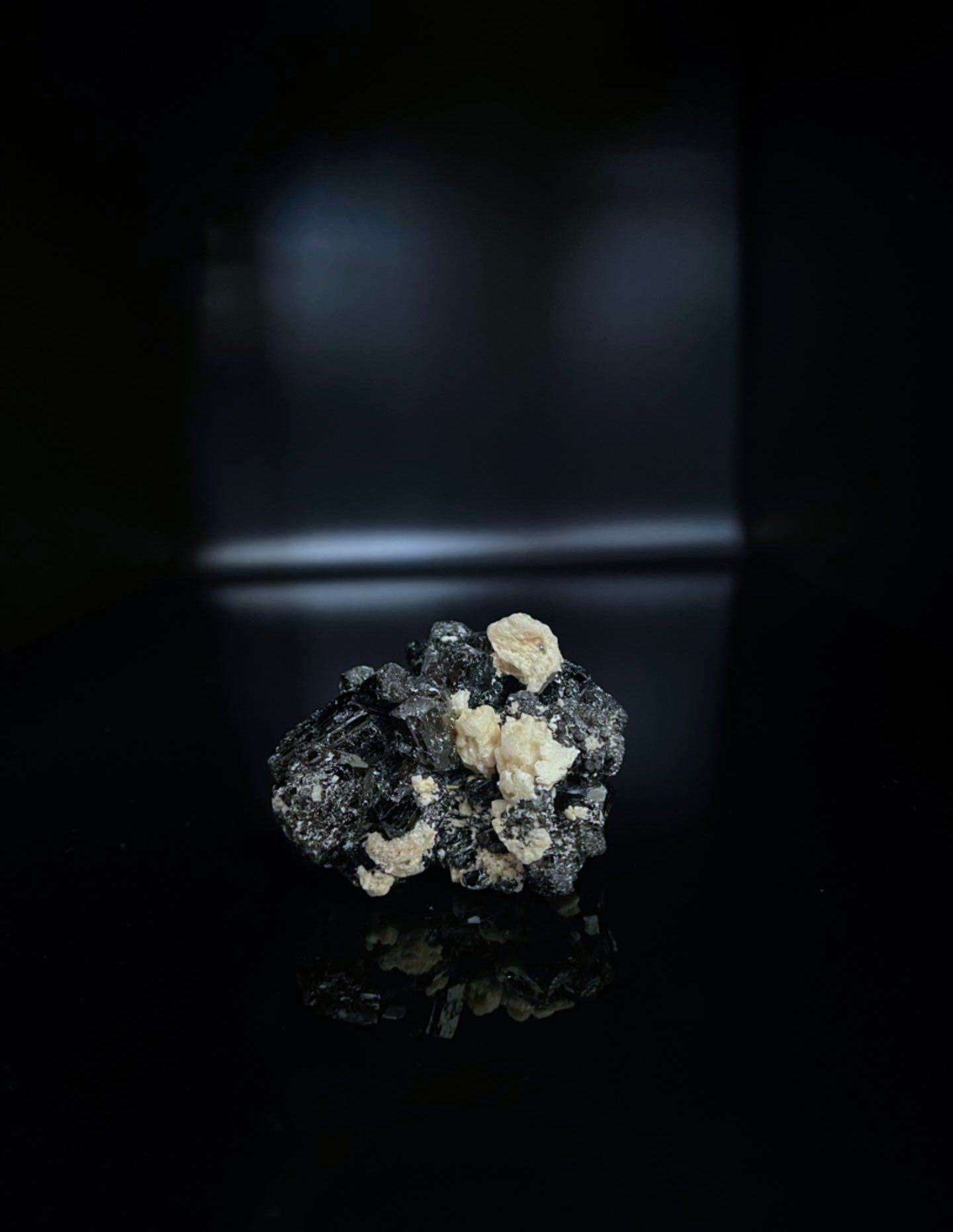 Namibian Black Tourmaline with Feldspar 76g