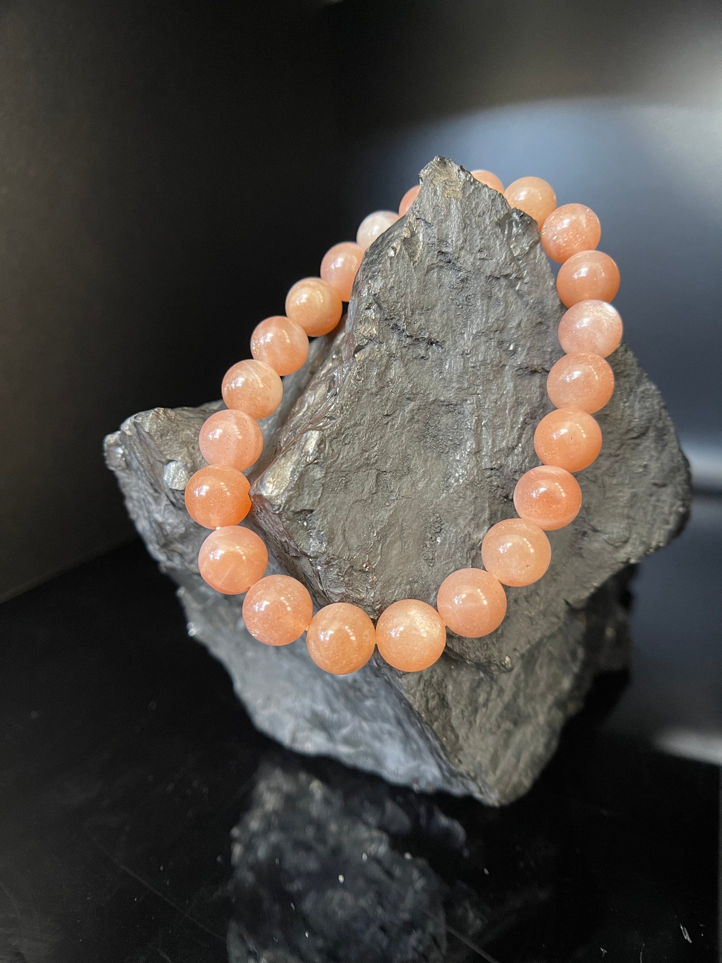 Peach Moonstone Bracelet