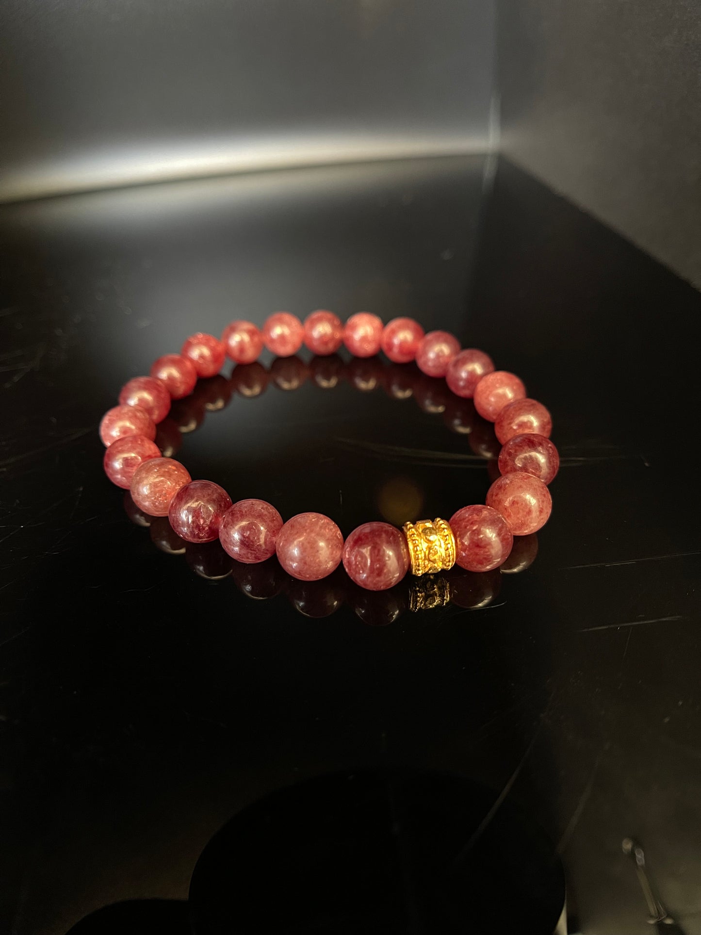 Strawberry Quartz Warrior Bracelet