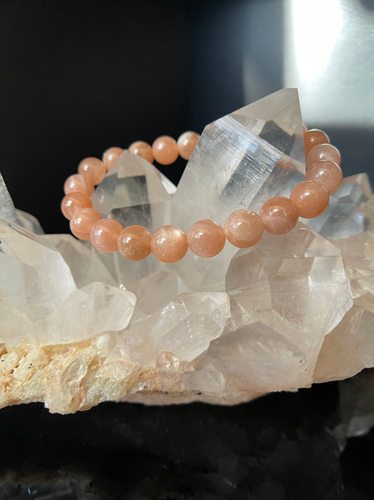 Peach Moonstone Bracelet