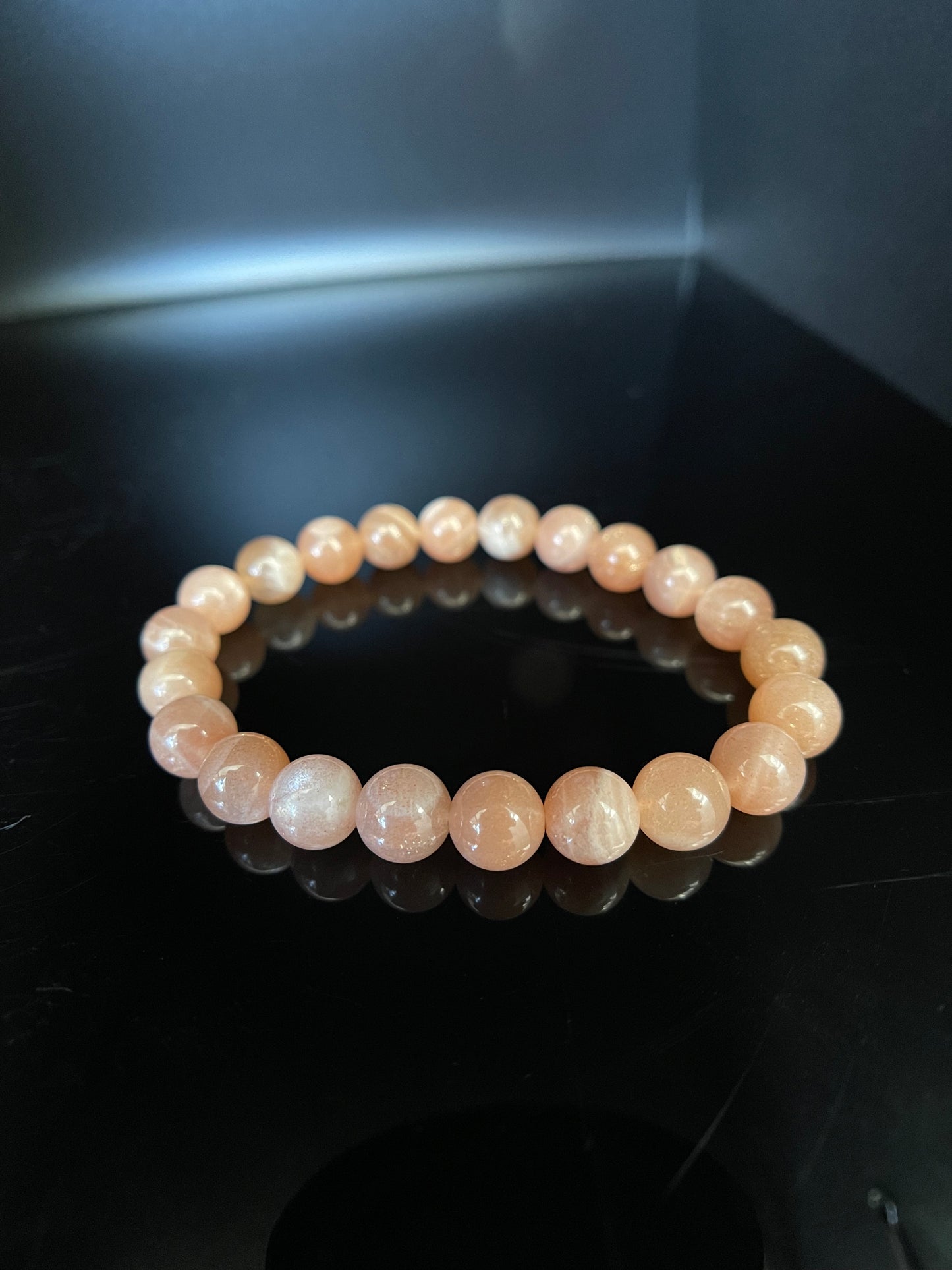 Peach Moonstone Bracelet