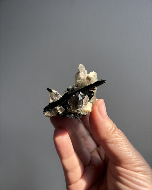 Aegirine Mixed with Smoky Quartz and Orthoclase 45.9g