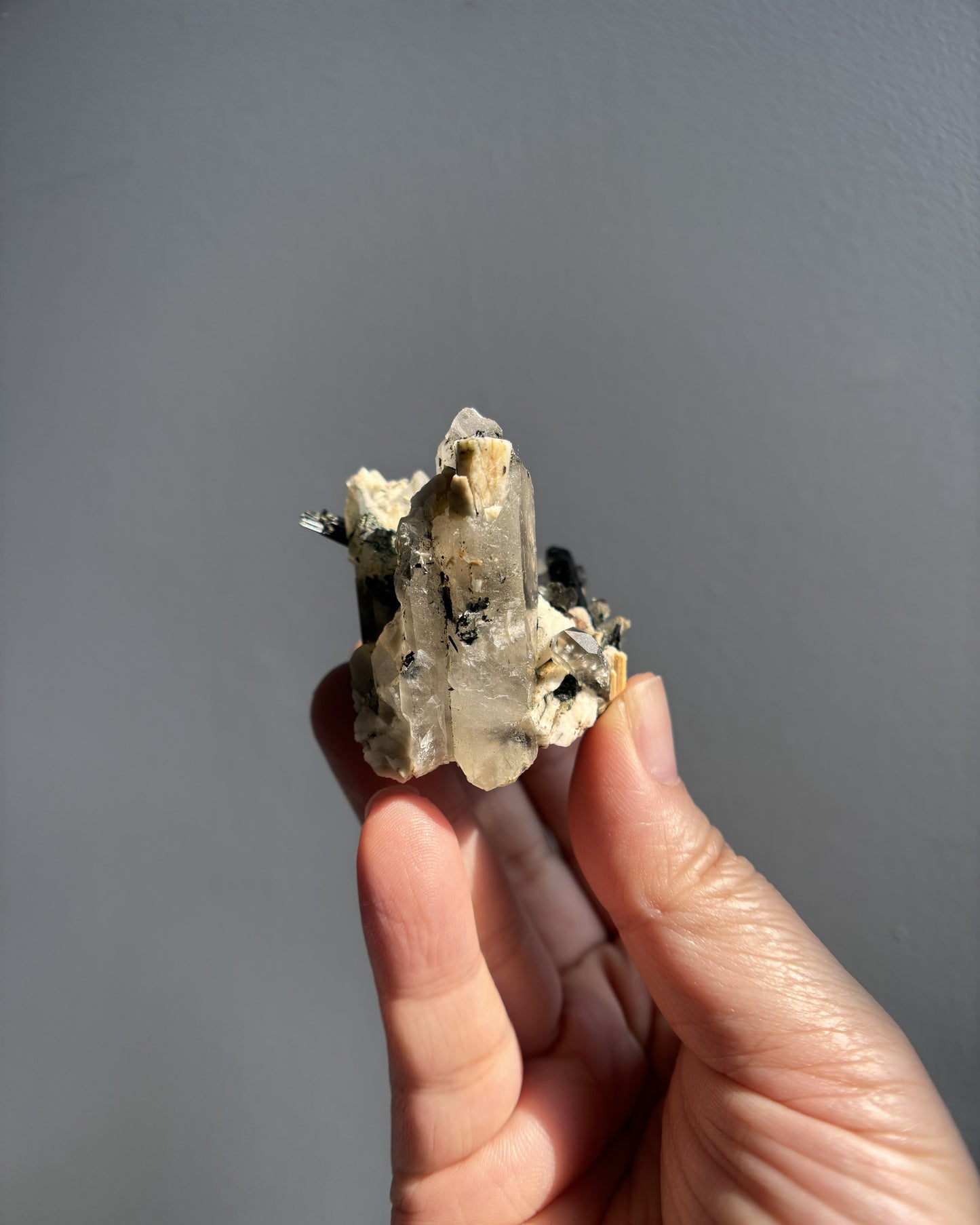 Aegirine Mixed with Smoky Quartz and Orthoclase 45.9g