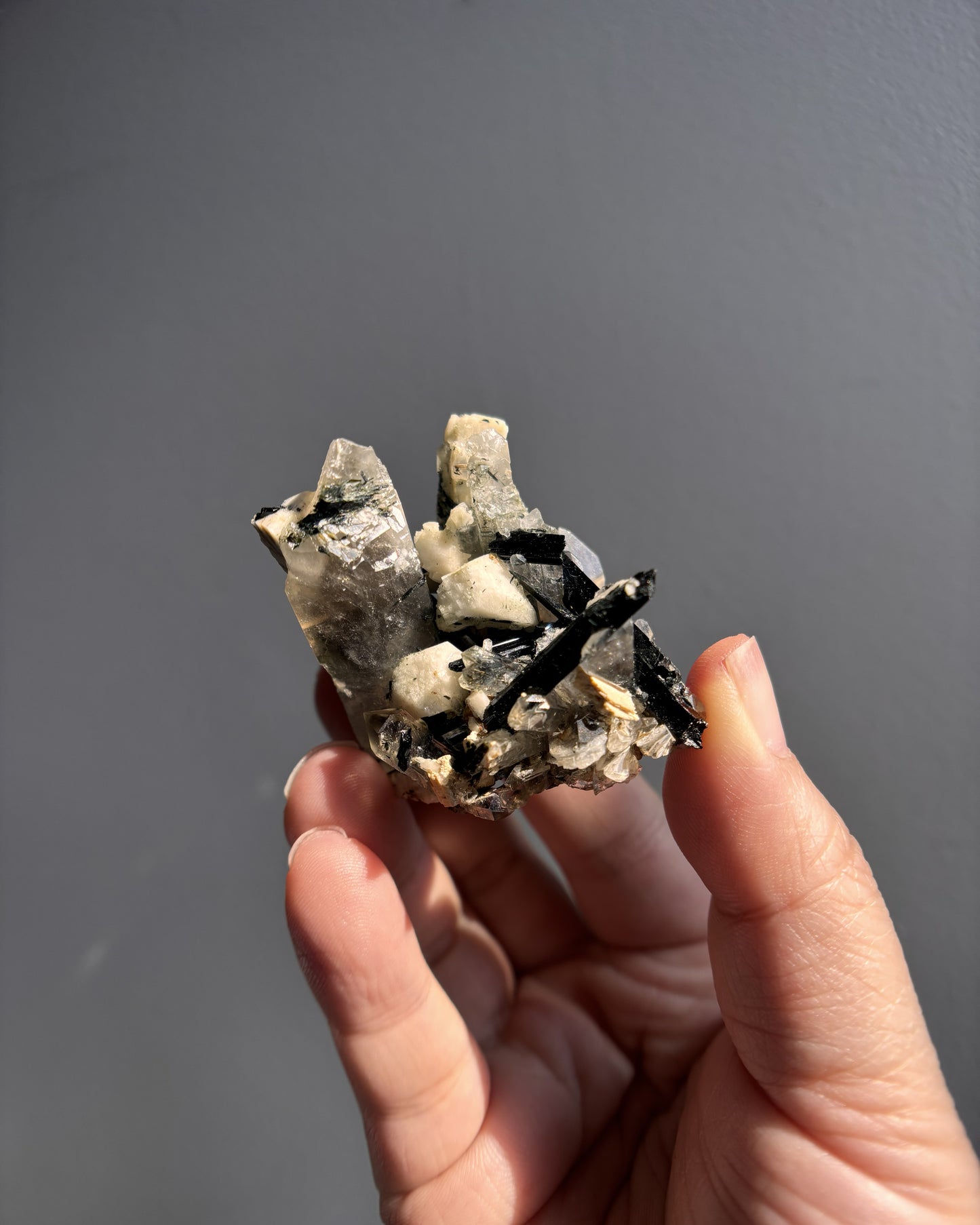 Aegirine Mixed with Smoky Quartz and Orthoclase 45.9g