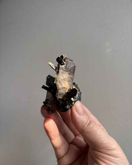 Aegirine and Smoky Quartz 51.8g