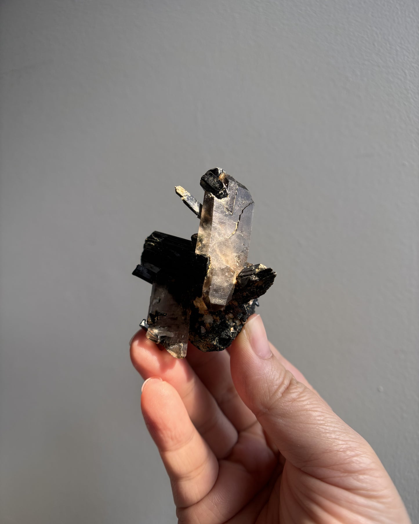 Aegirine and Smoky Quartz 51.8g