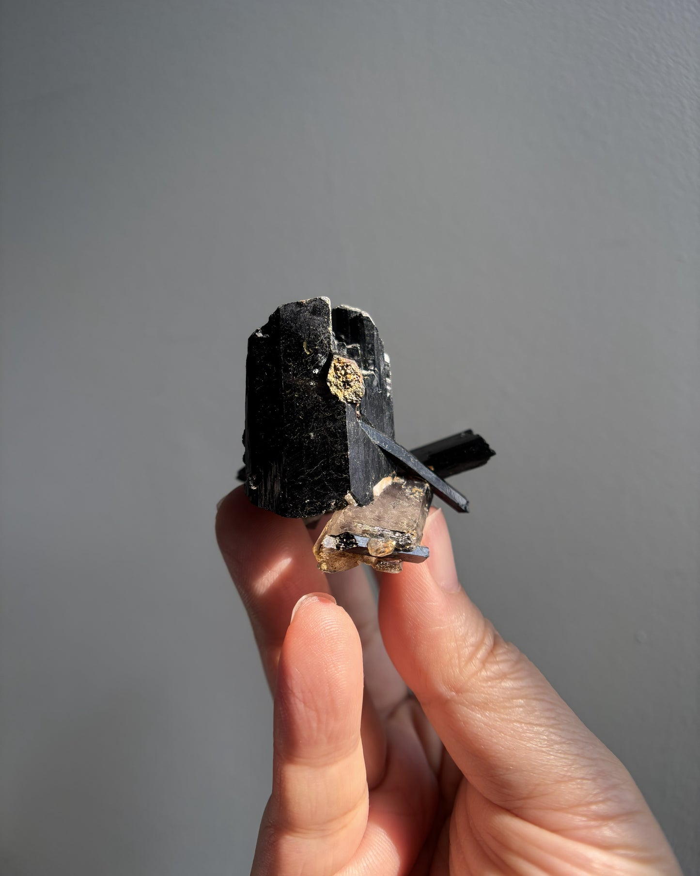 Aegirine and Smoky Quartz 51.8g