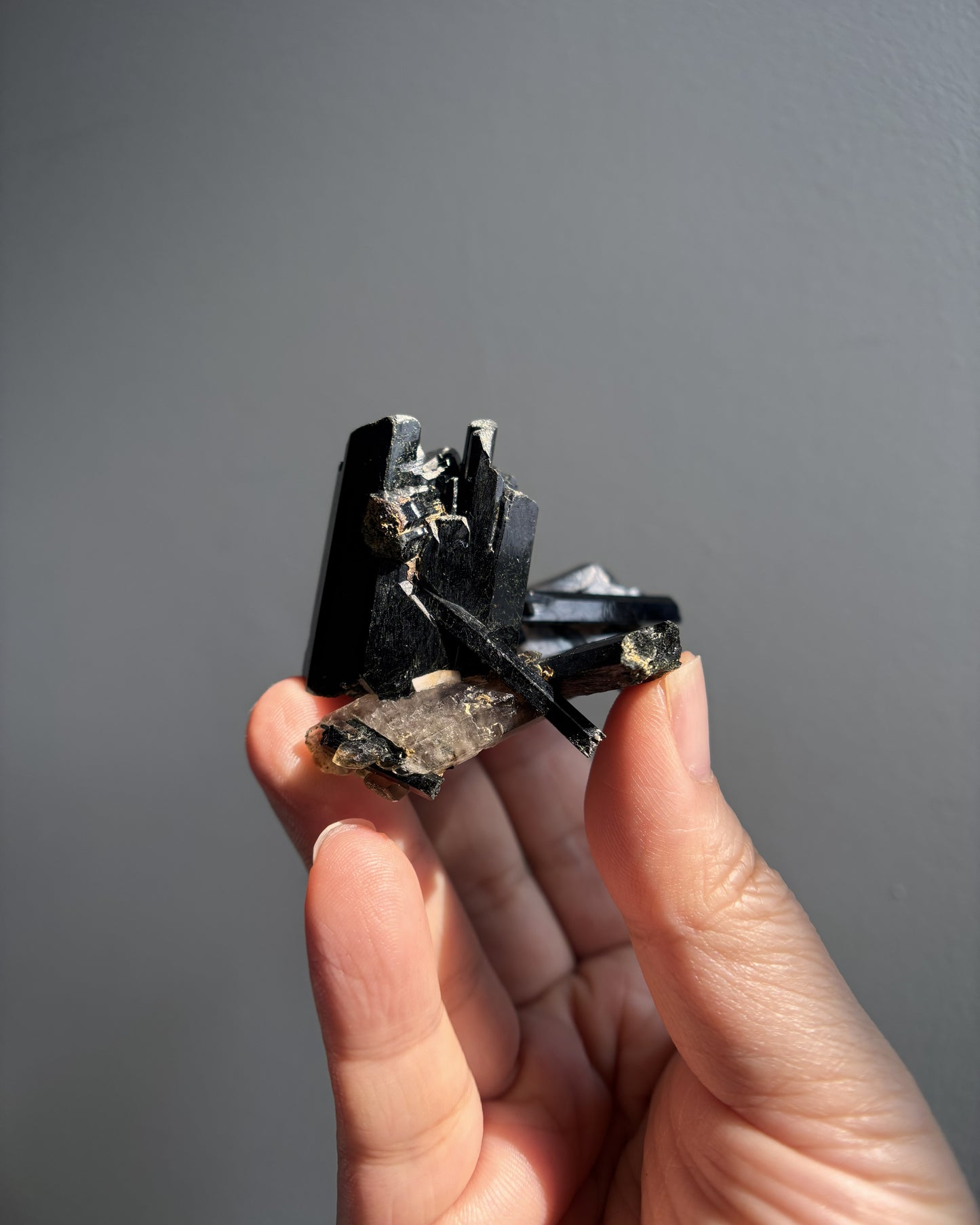 Aegirine and Smoky Quartz 51.8g