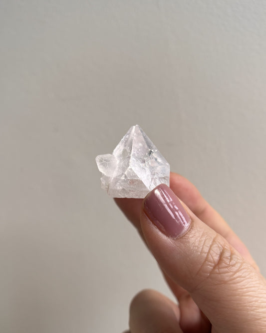Apophyllite Pyramid with Secondary Growth - Small (11.2g)