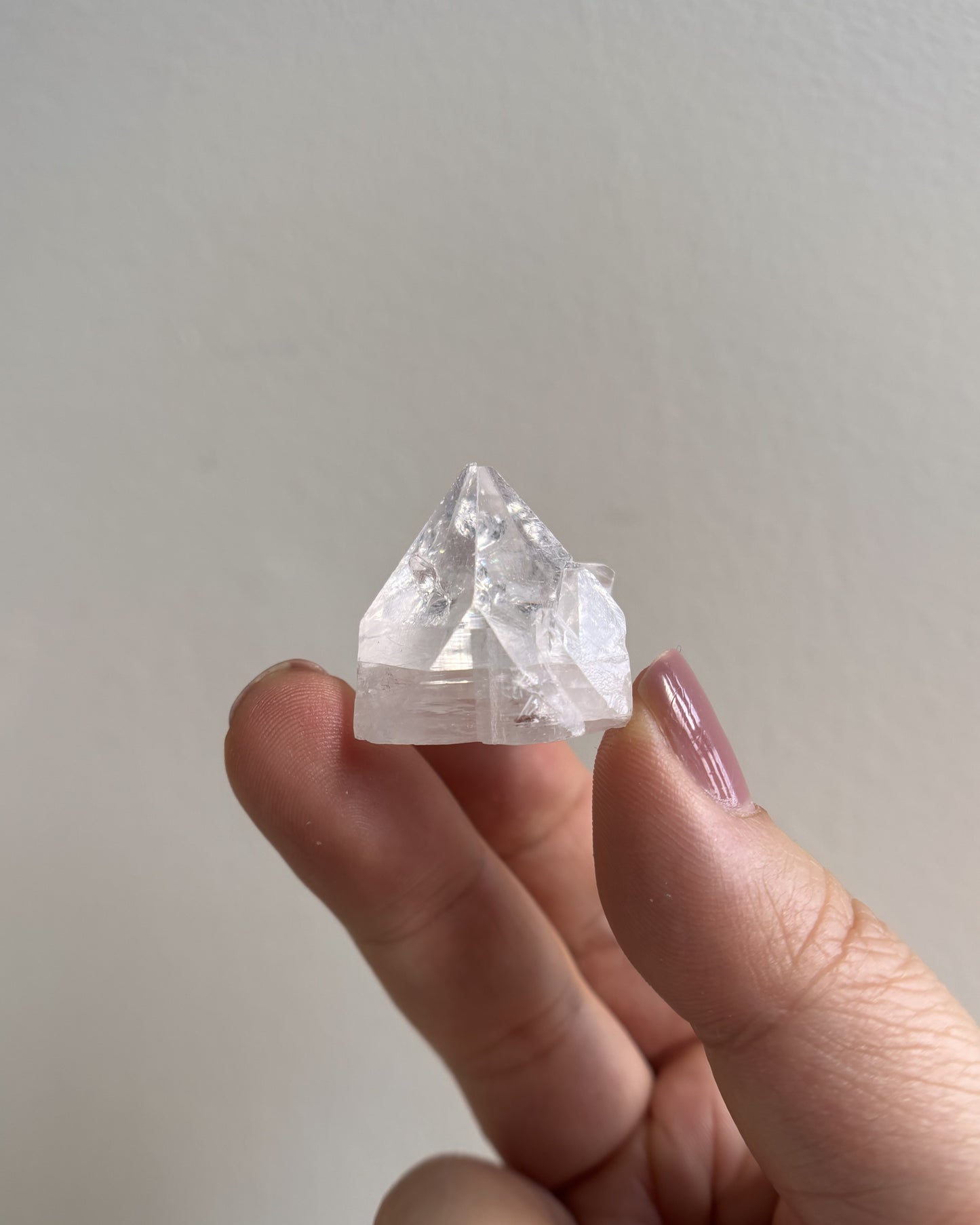 Apophyllite Pyramid with Secondary Growth - Small (11.2g)