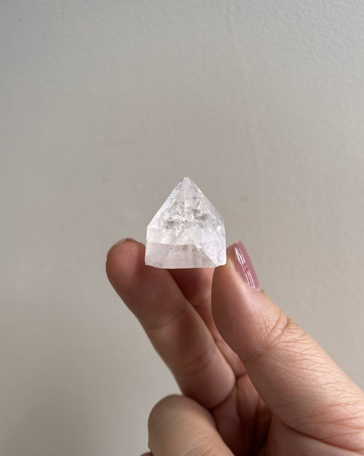 Apophyllite Pyramid with Secondary Growth - Small (11.2g)