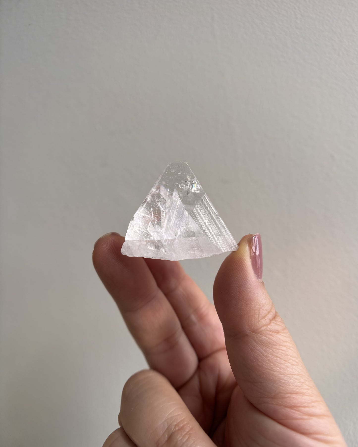 Apophyllite Double Point Pyramid with Multiple Key Formations 22.6g