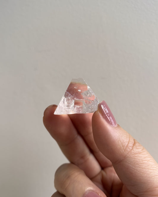 Apophyllite Double Point Pyramid with Key Formation - Medium (7.8g)