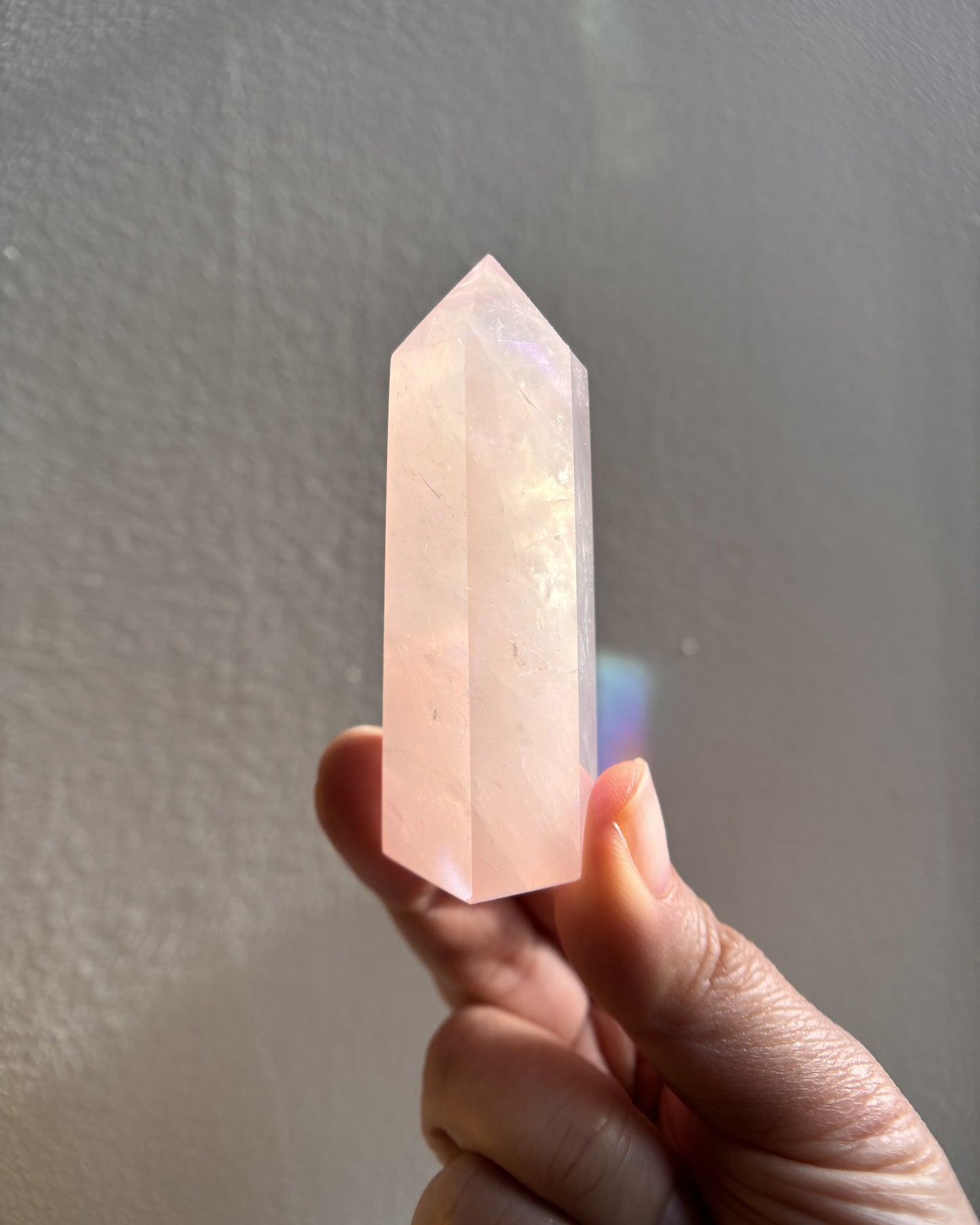 Rose Aura Quartz Tower 59g
