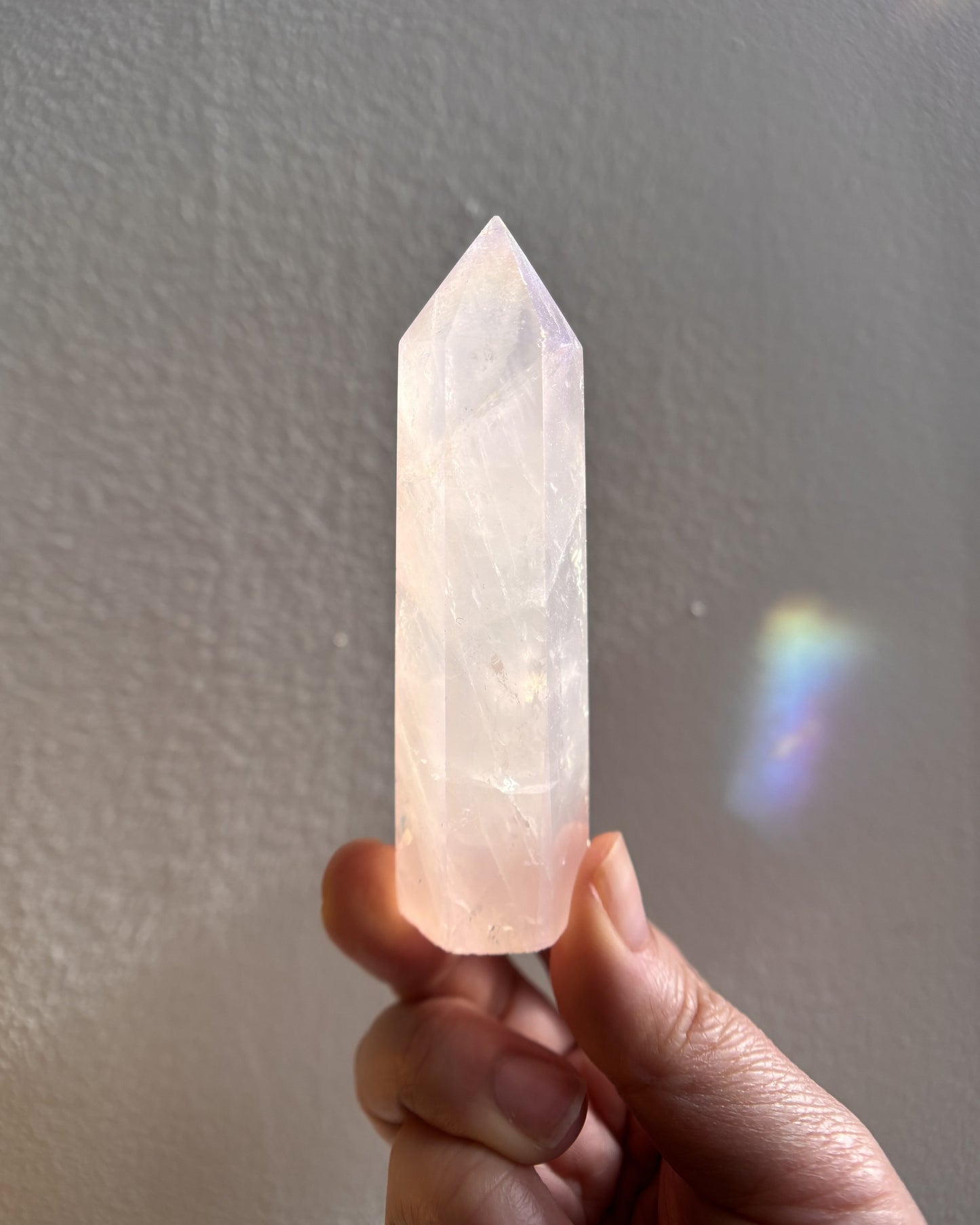 Rose Aura Quartz Tower 71g