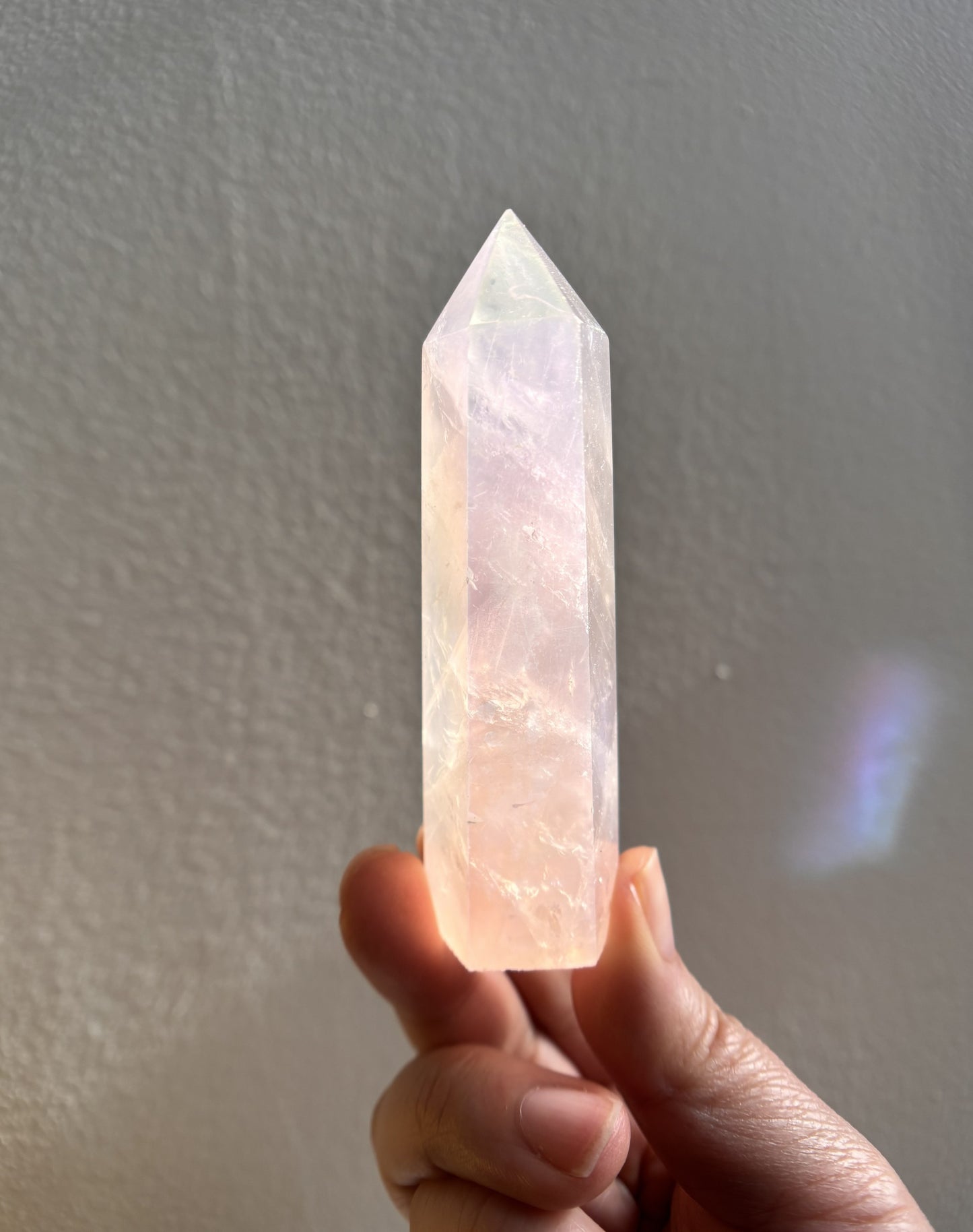 Rose Aura Quartz Tower 71g
