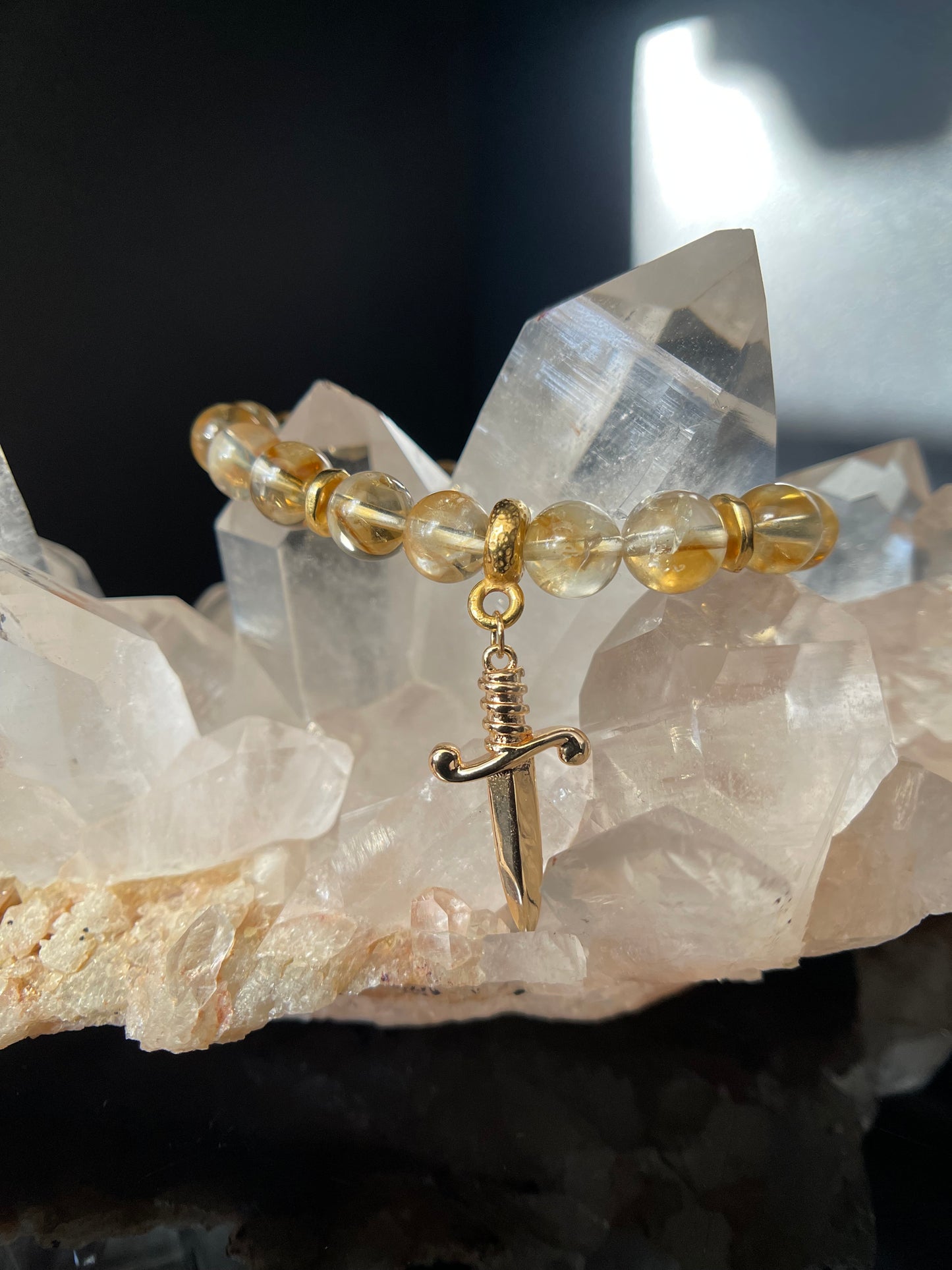 Citrine Dagger Bracelet