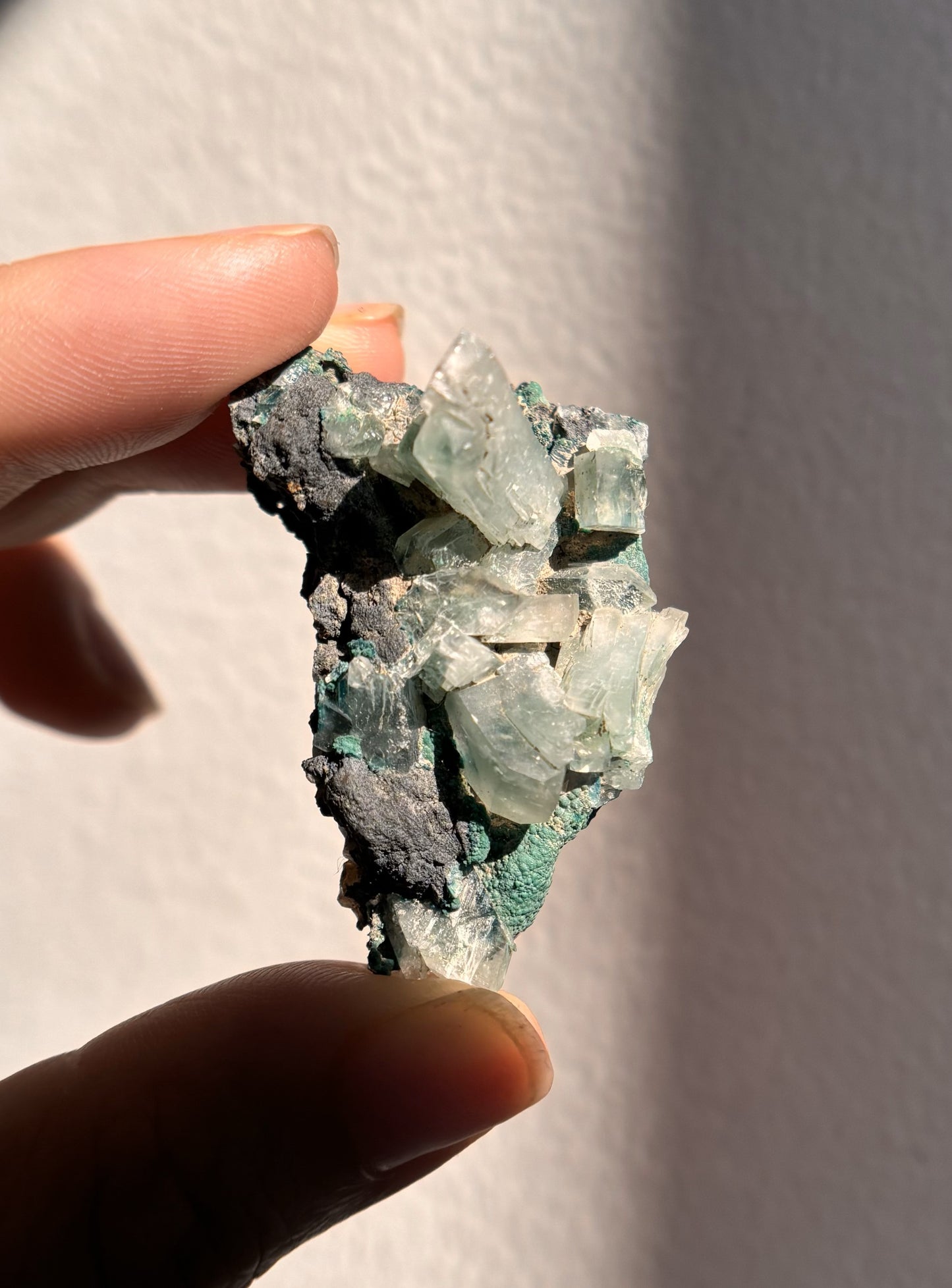 Baryte with Chrysocolla and Malachite 18g