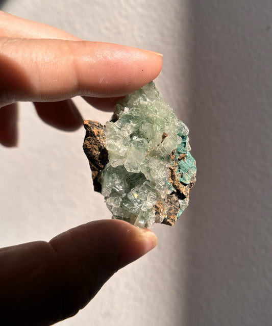 Baryte with Chrysocolla and Malachite 23g