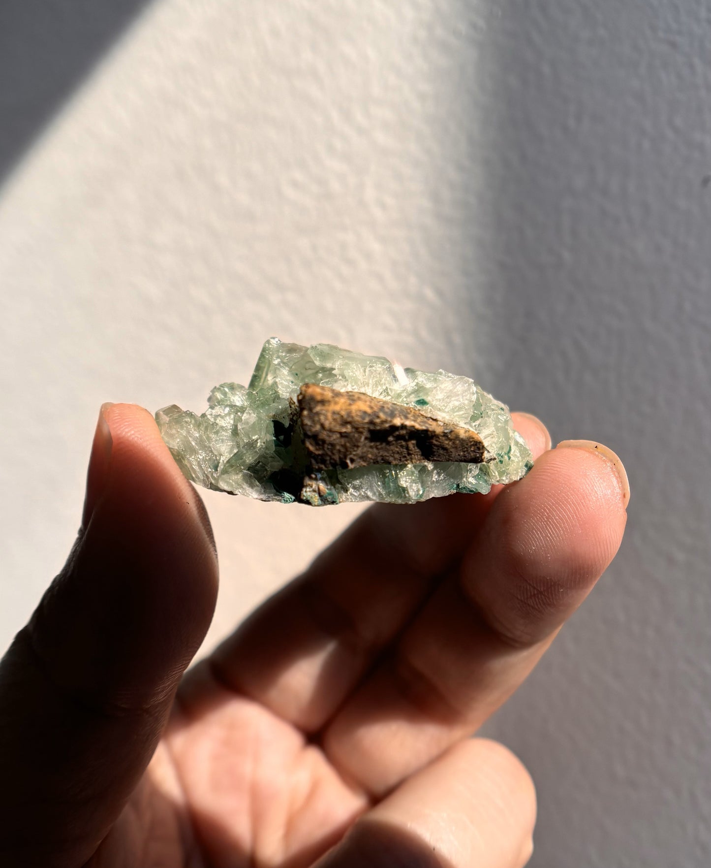 Baryte with Chrysocolla and Malachite 23g