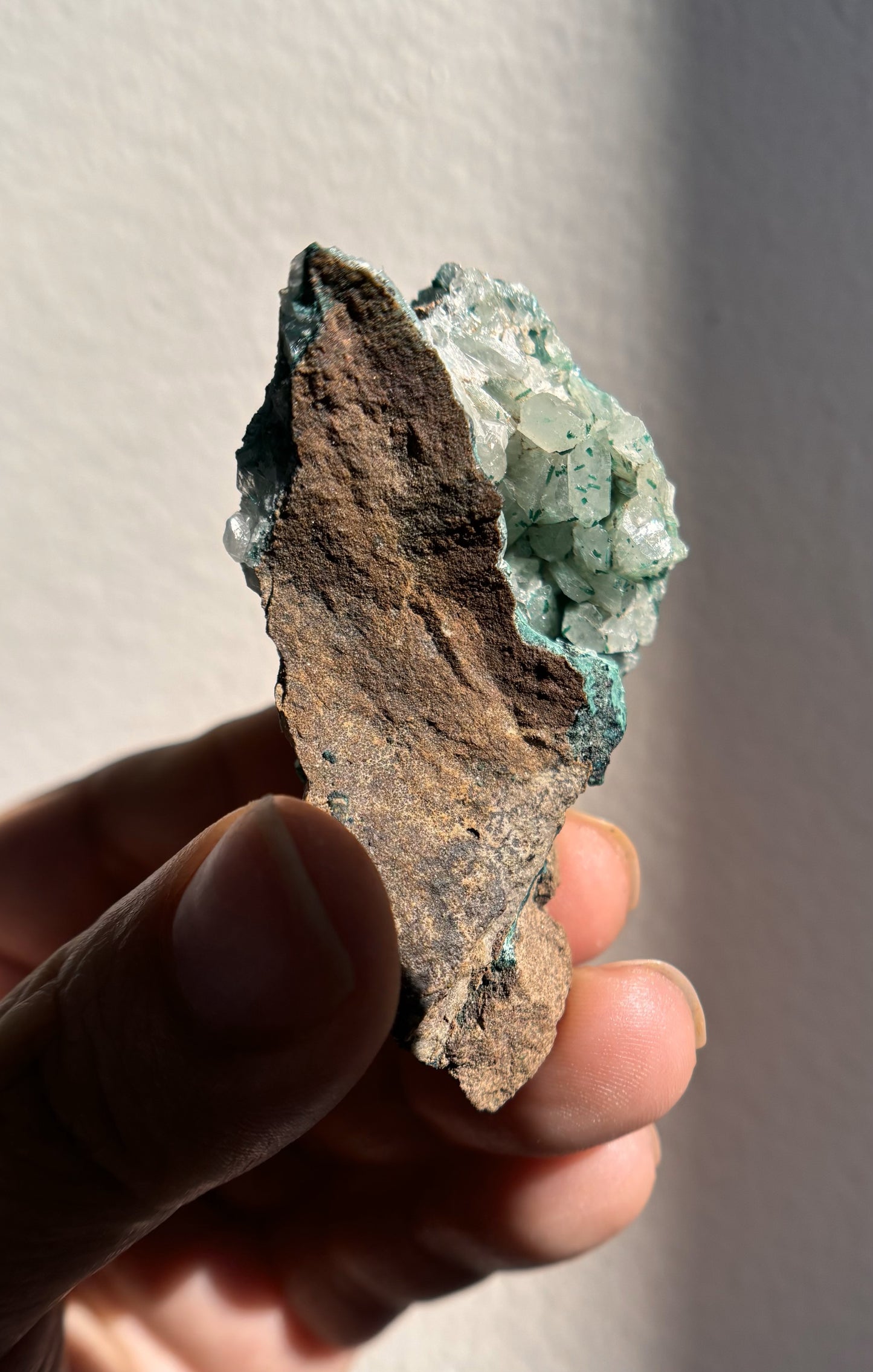 Baryte with Chrysocolla and Malachite 41g