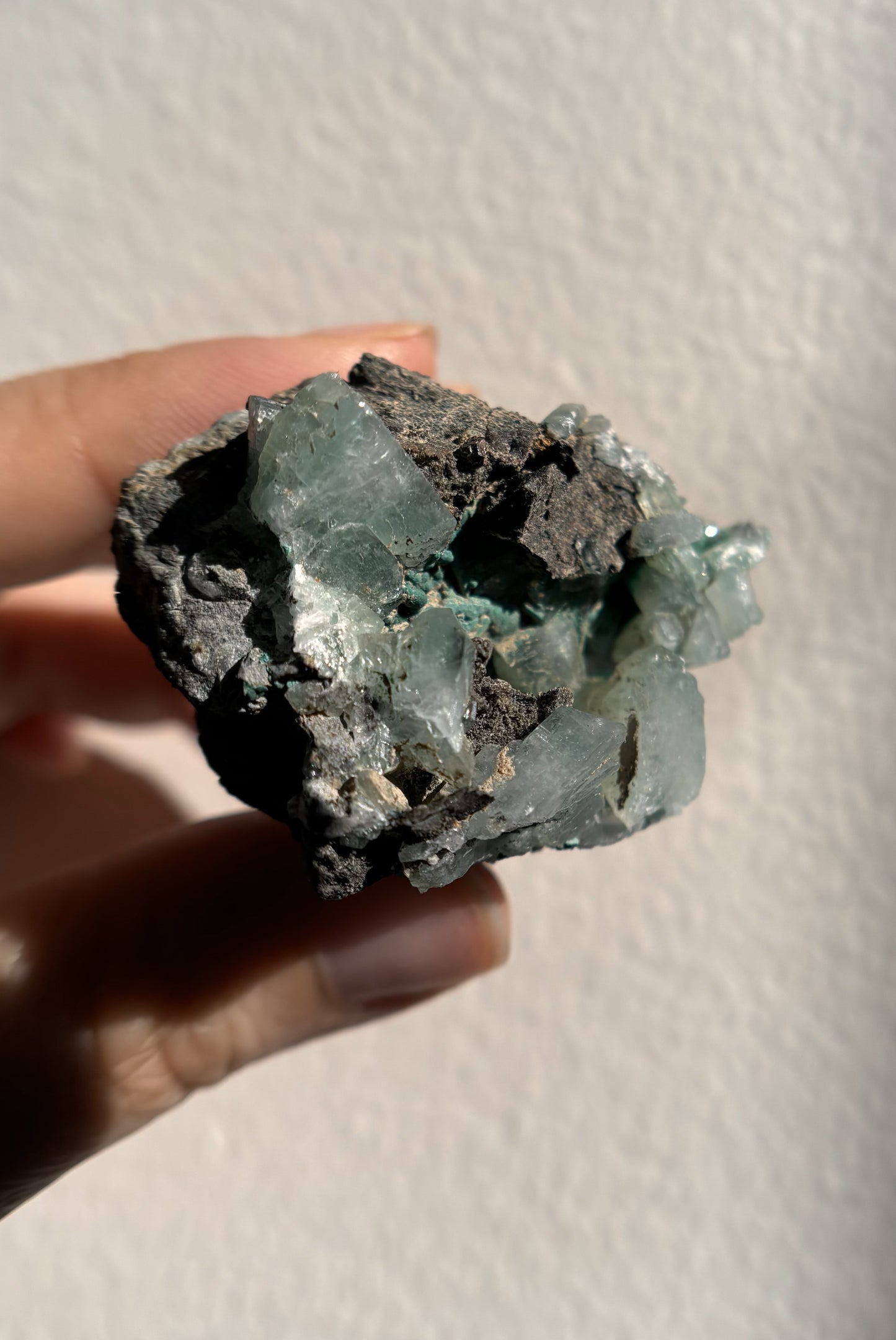 Baryte with Chrysocolla and Malachite 50g