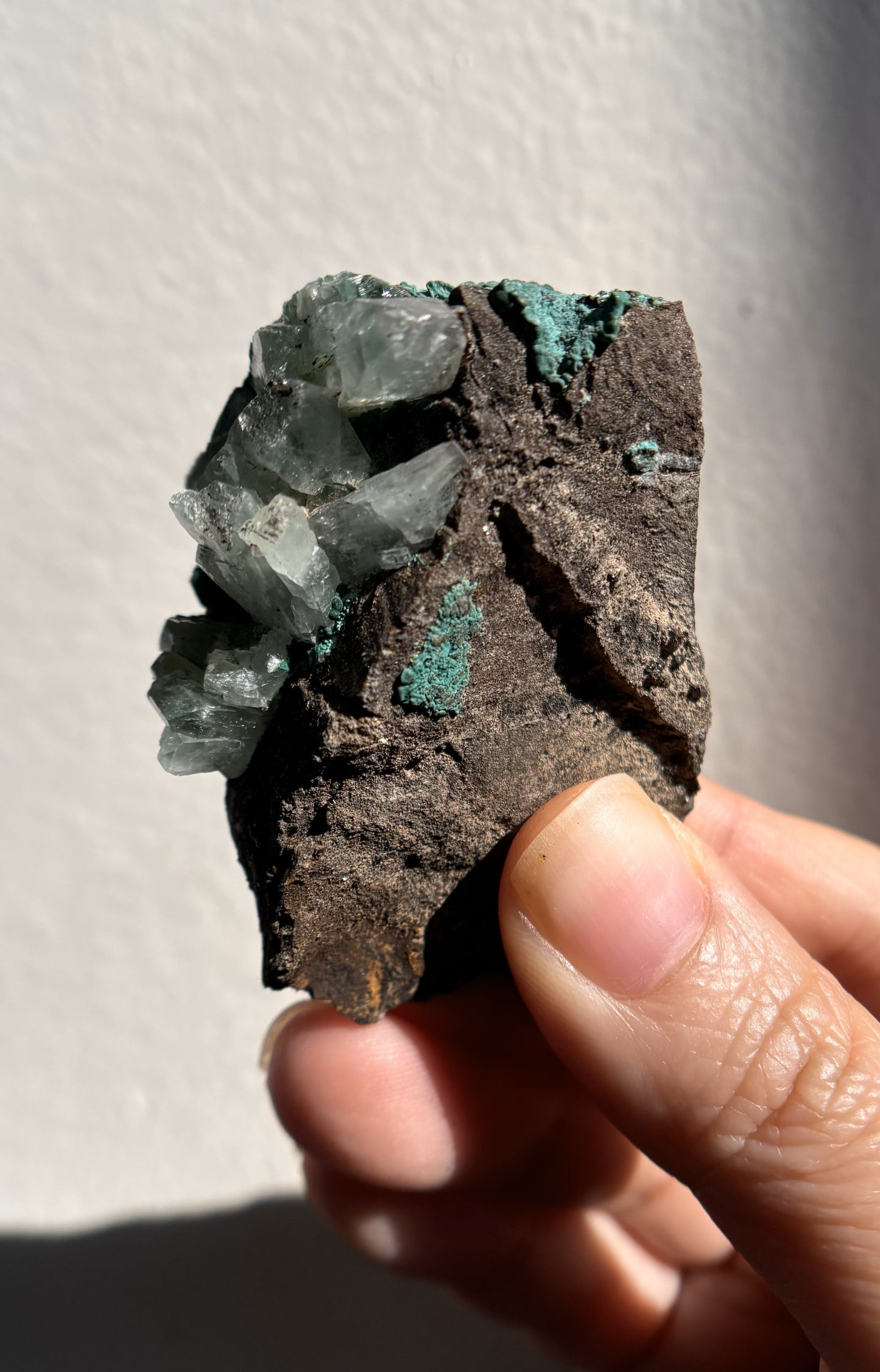 Baryte with Chrysocolla and Malachite 54g