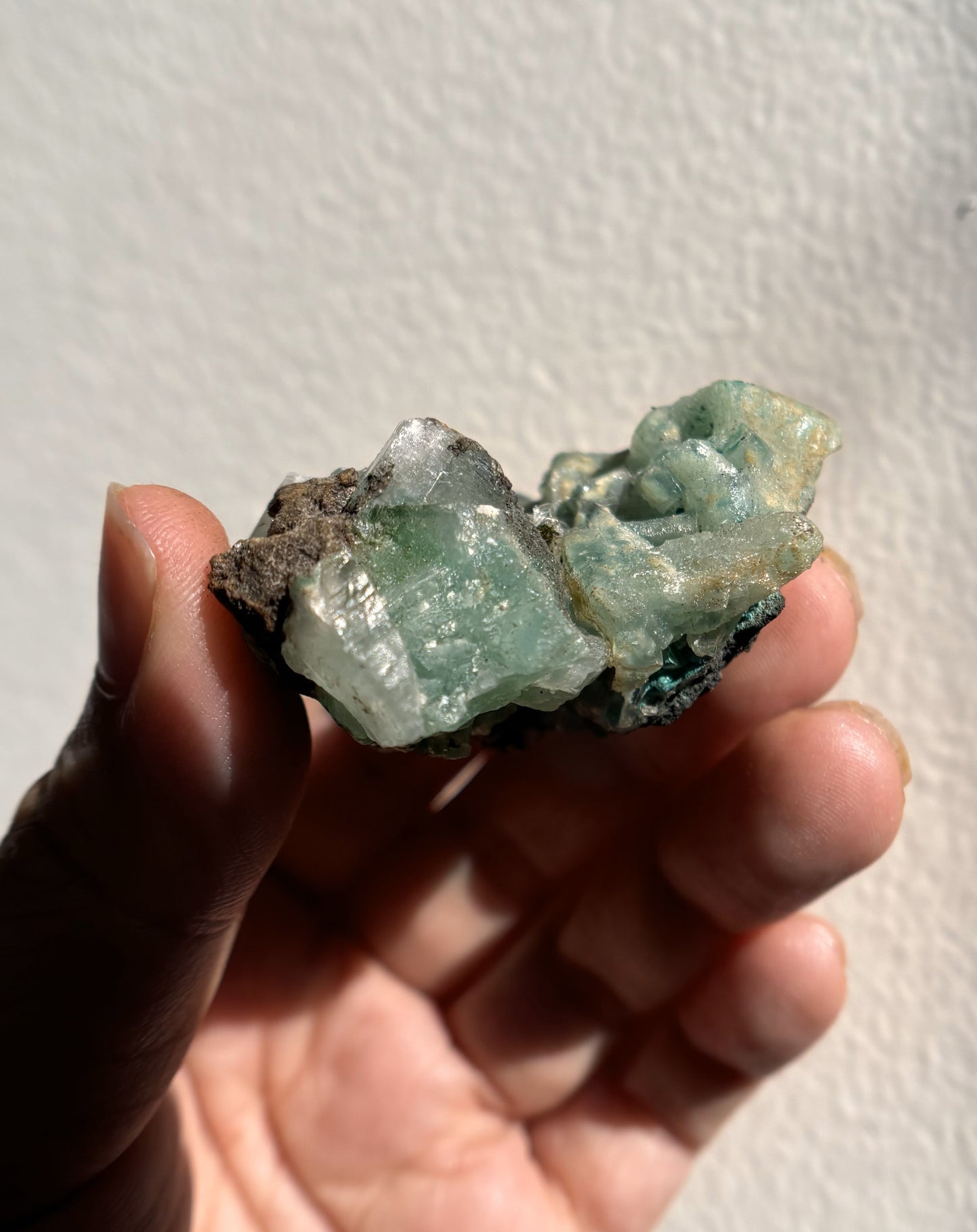 Baryte with Chrysocolla and Malachite 60g